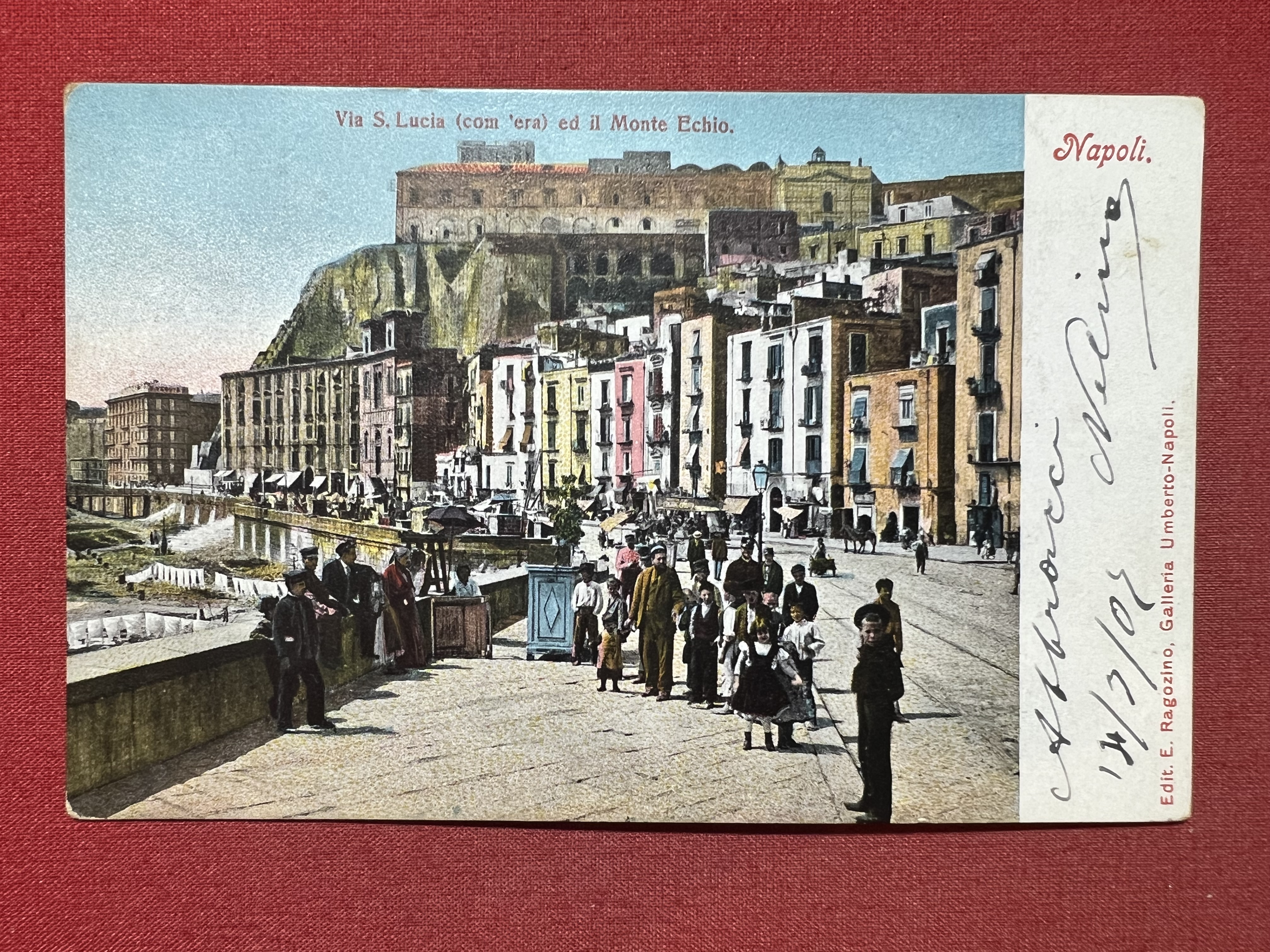Cartolina - Napoli - Via S. Lucia ed il Monte …