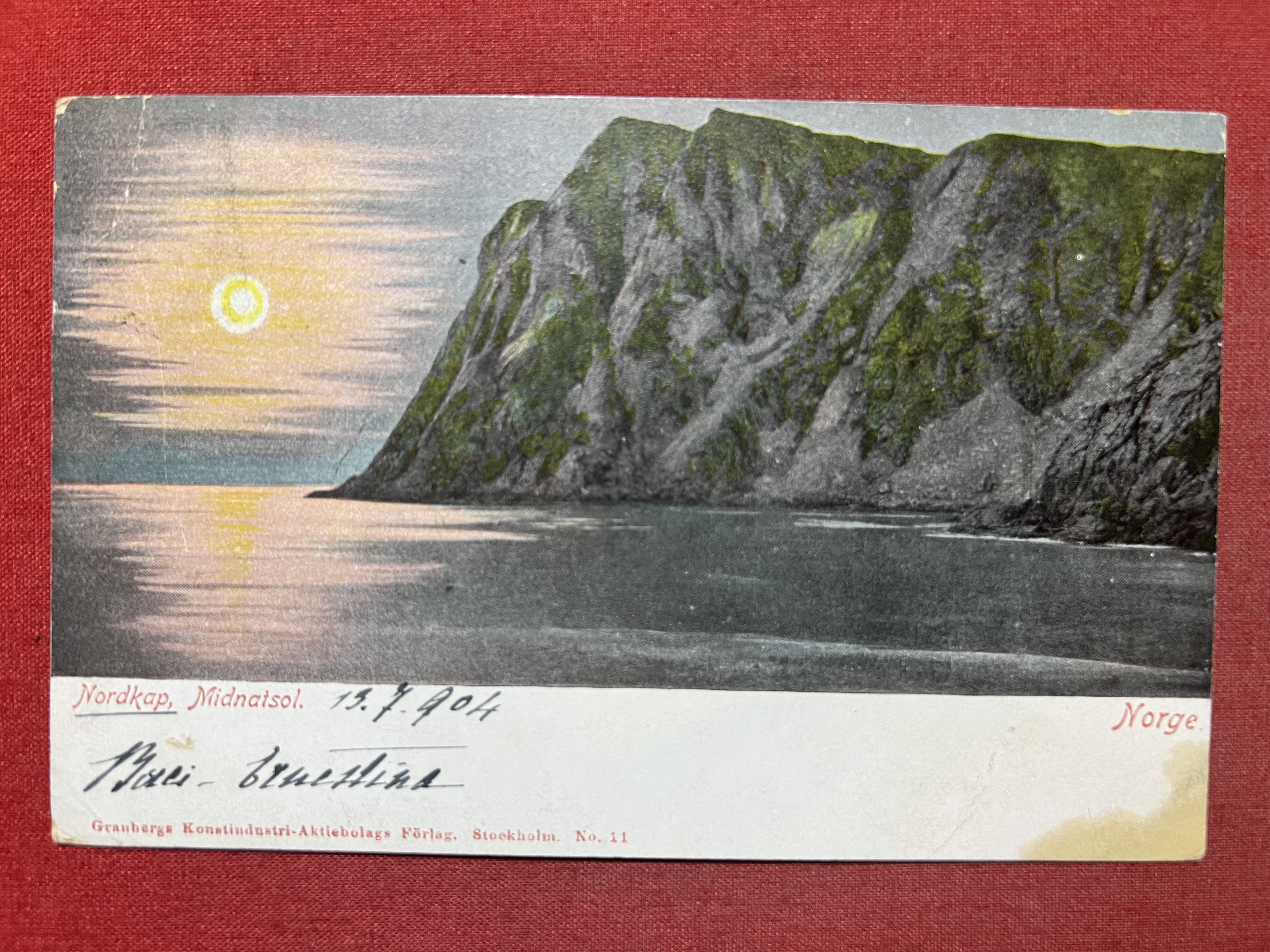 Cartolina - Norvegia - Nordkapp - Midnatsol - 1904