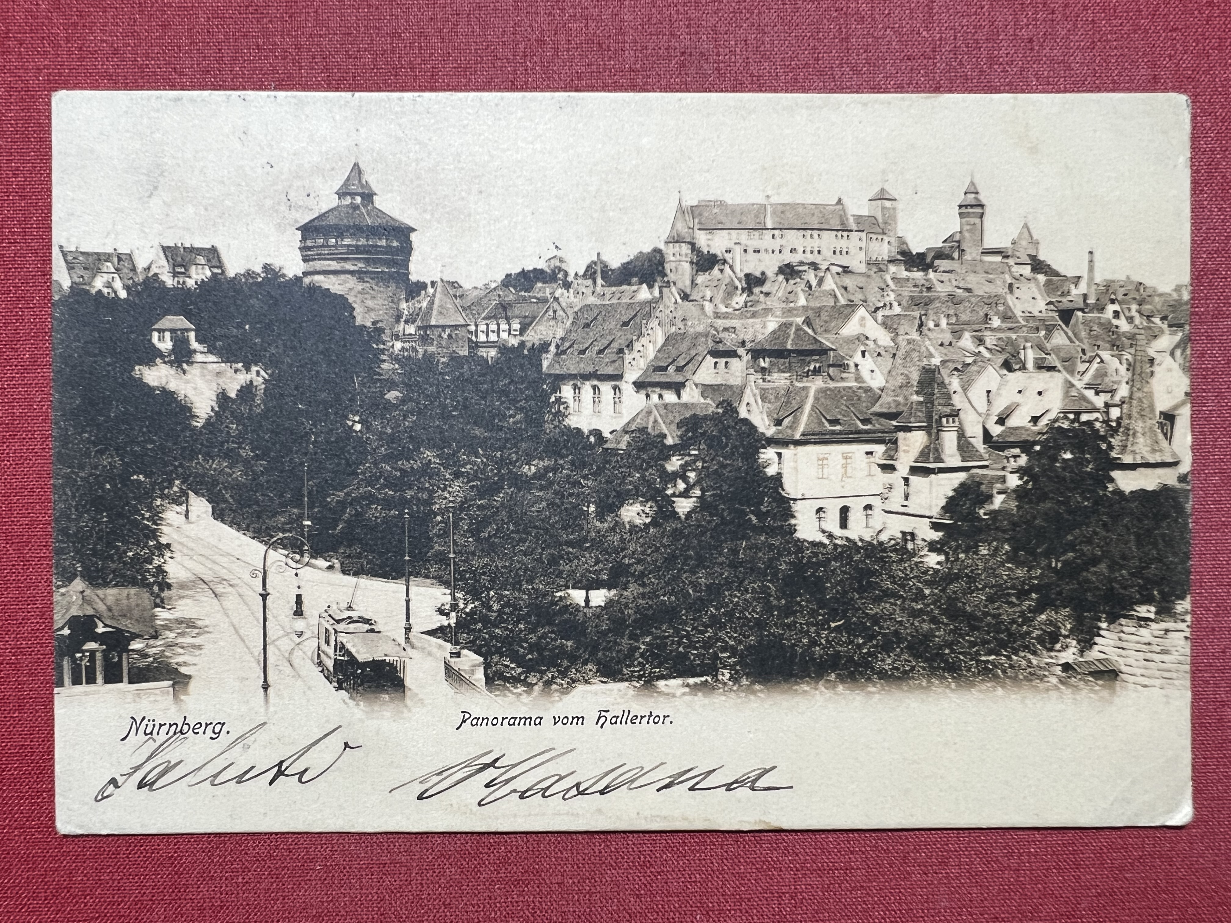 Cartolina - Nurnberg - Panorama vom Hallertor - 1900 ca.