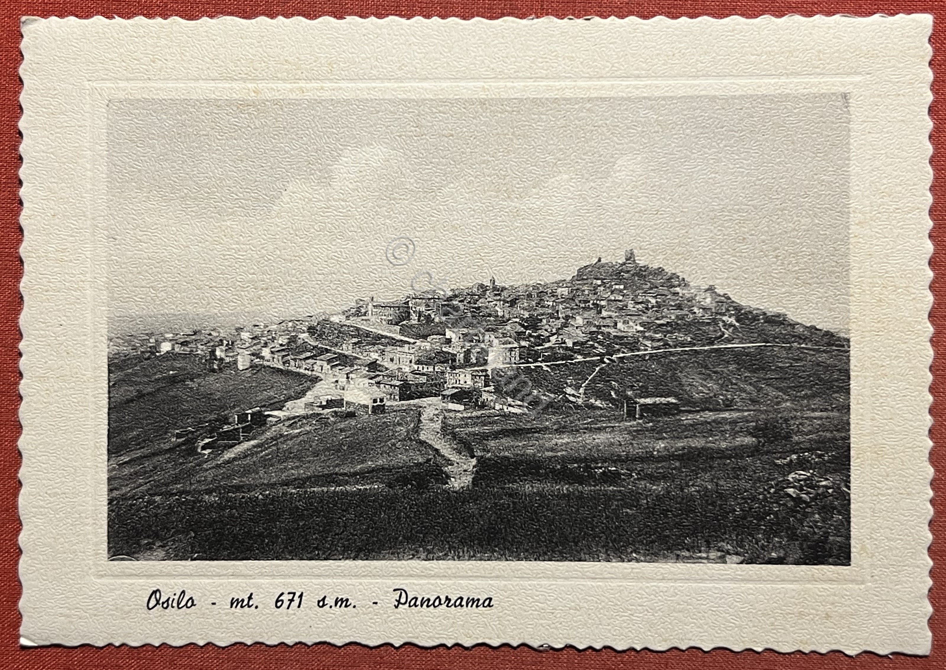 Cartolina - Osilo ( Sassari ) - Panorama - 1959
