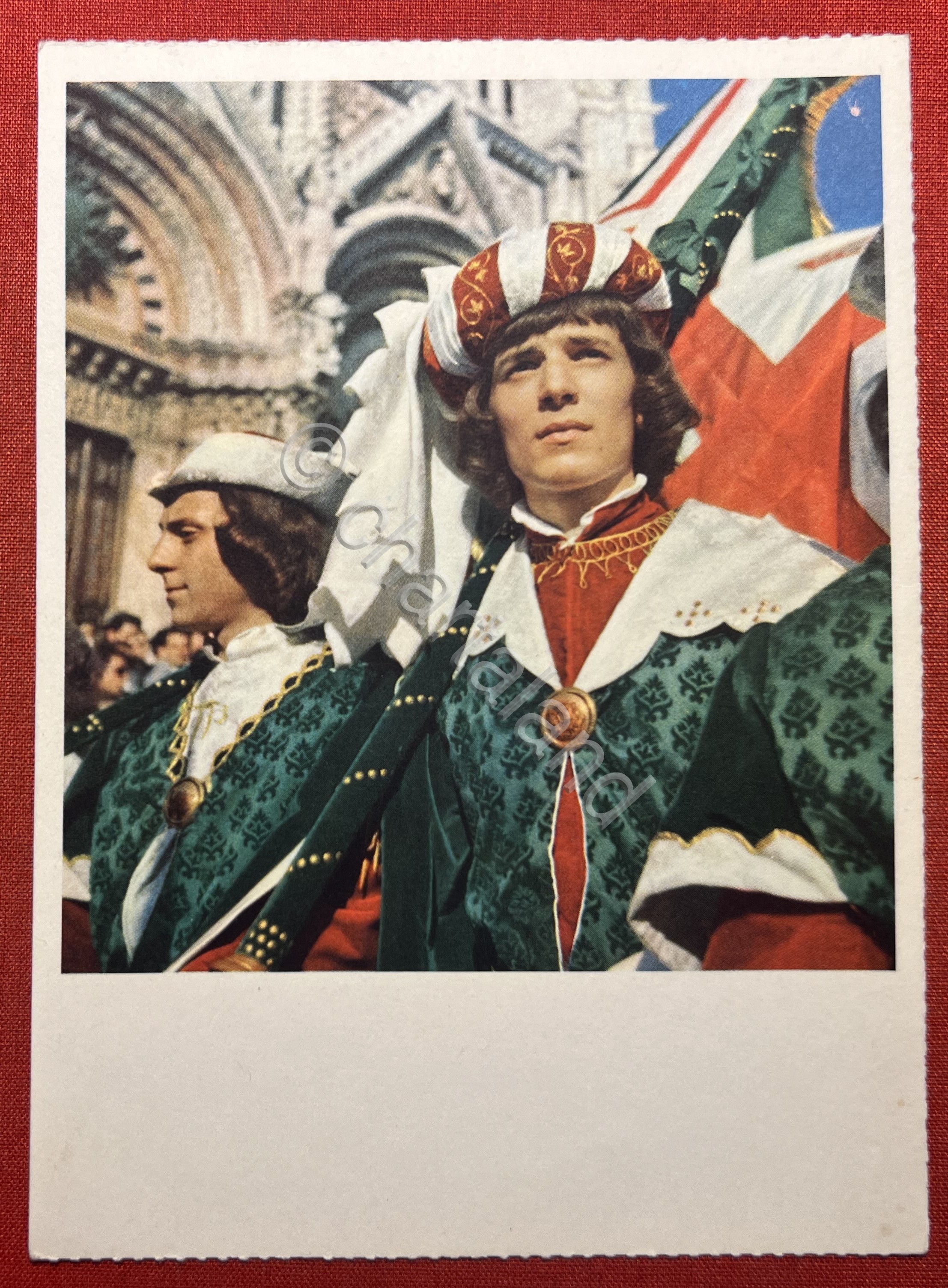 Cartolina - Palio di Siena - Il Paggio Maggiore della …