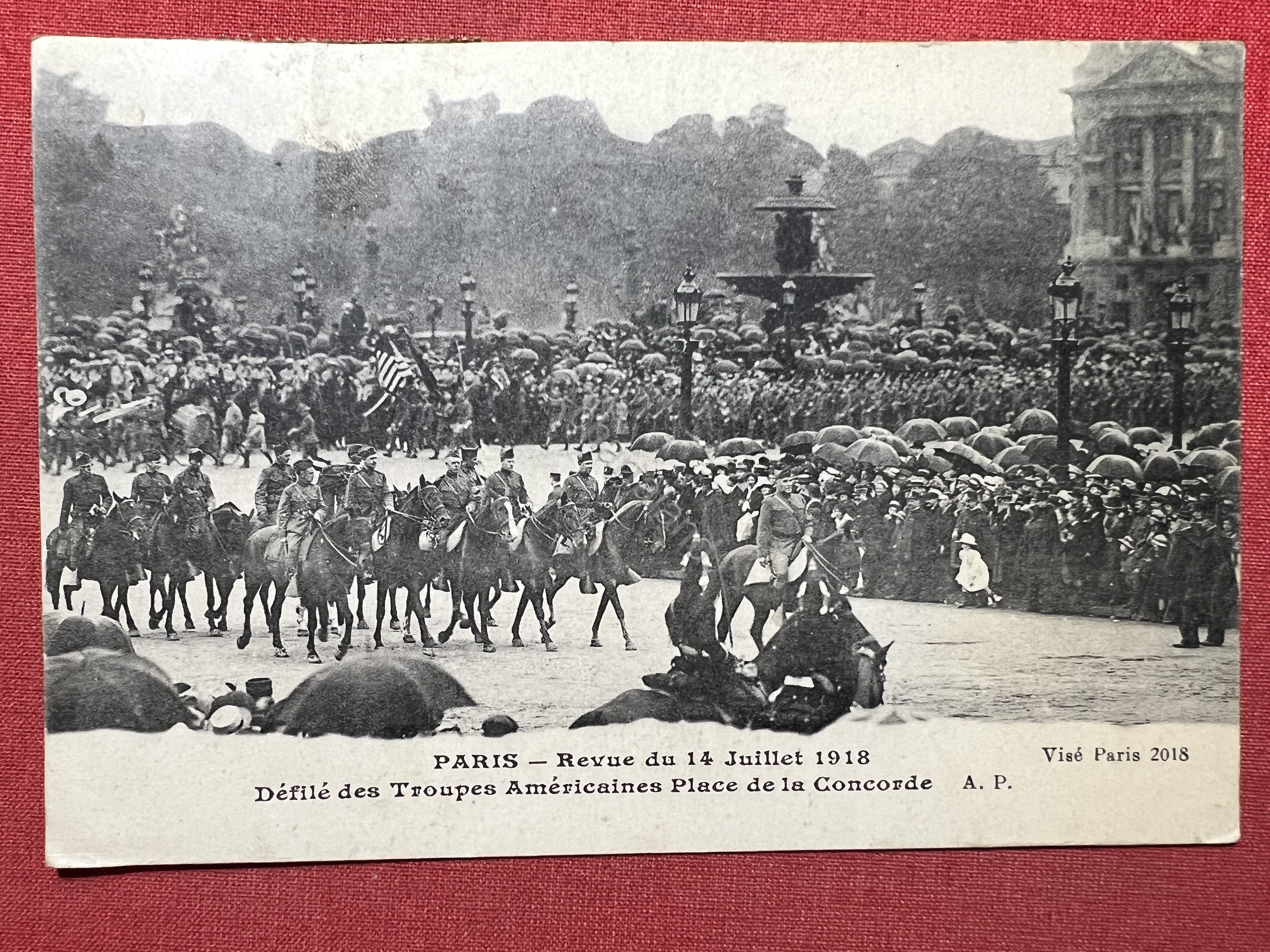 Cartolina - Paris - Défilé des Troupes Américaines - Revue …