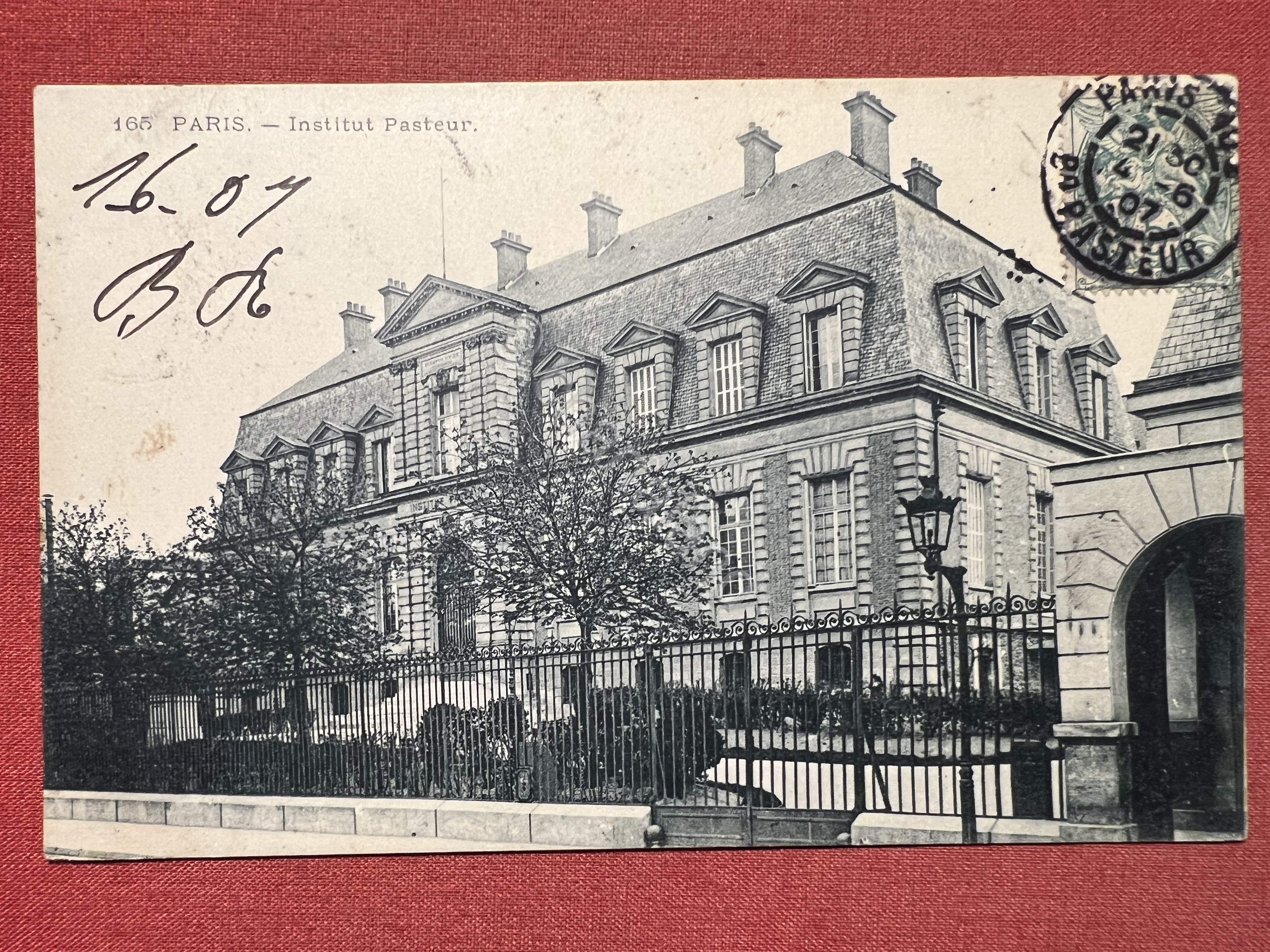 Cartolina - Paris - Institut Pasteur - 1907