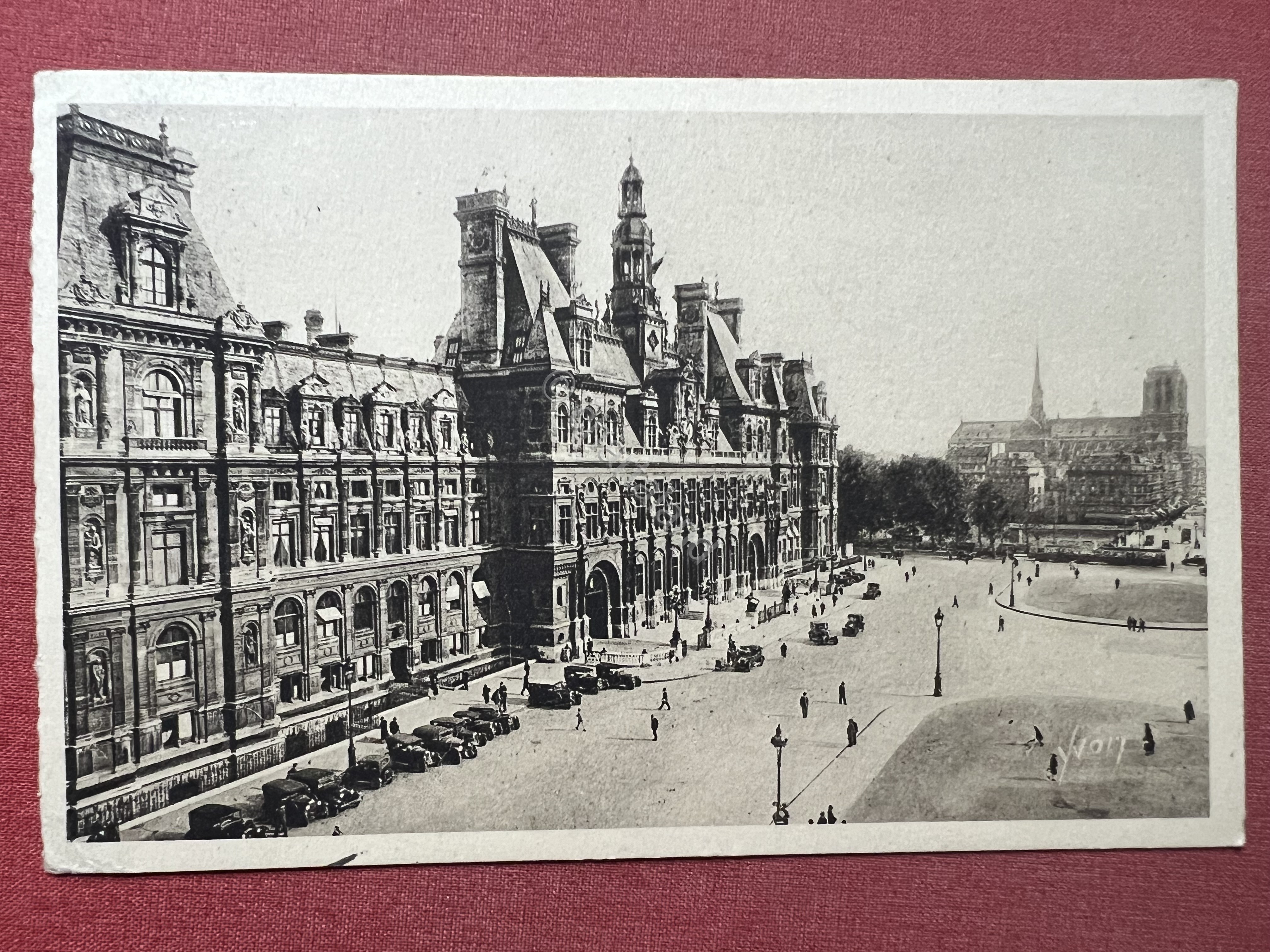 Cartolina - Paris - L'Hotel de Ville - Town Hall …
