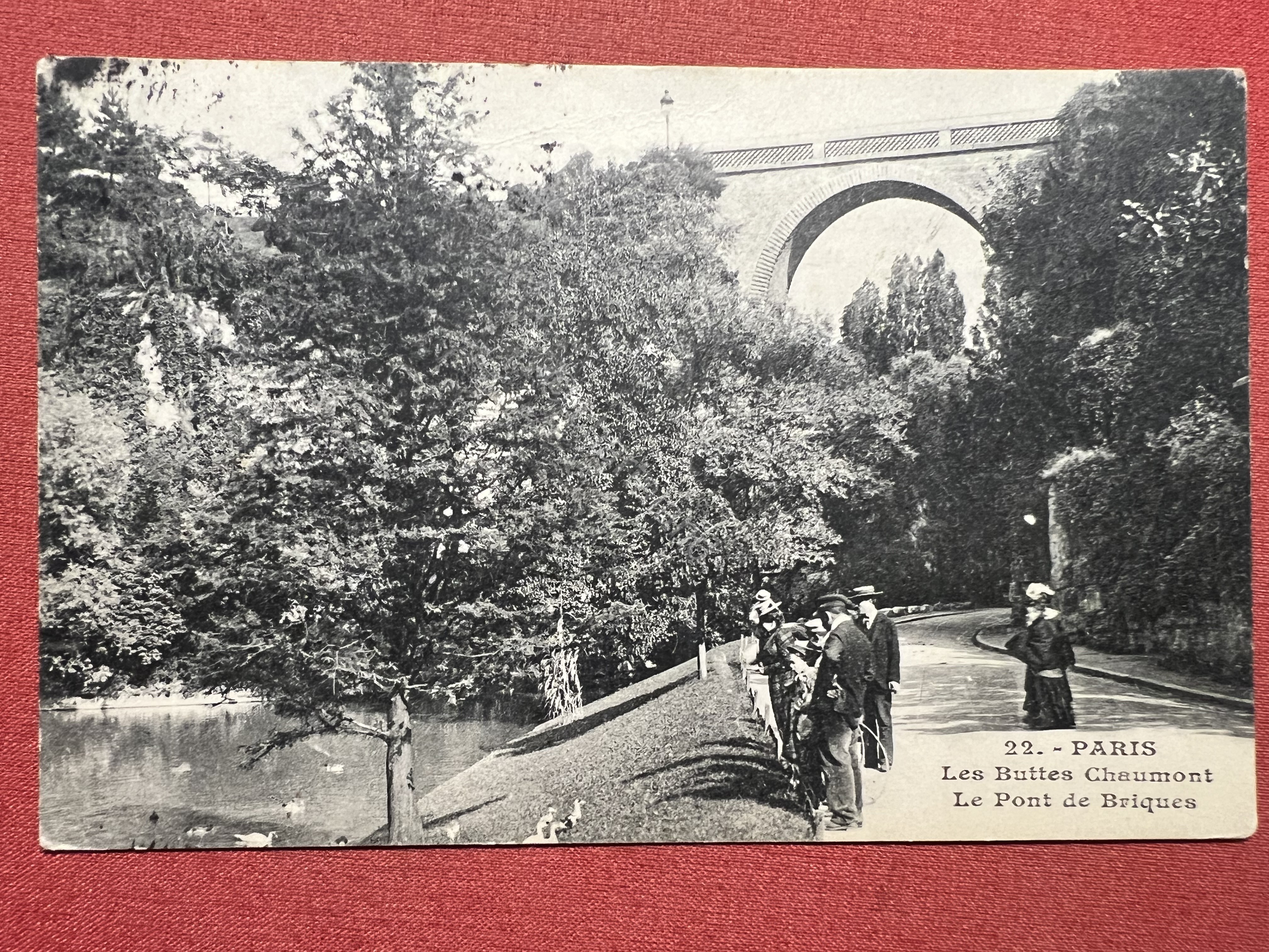 Cartolina - Paris - Les Buttes Chaumont - Le Pont …