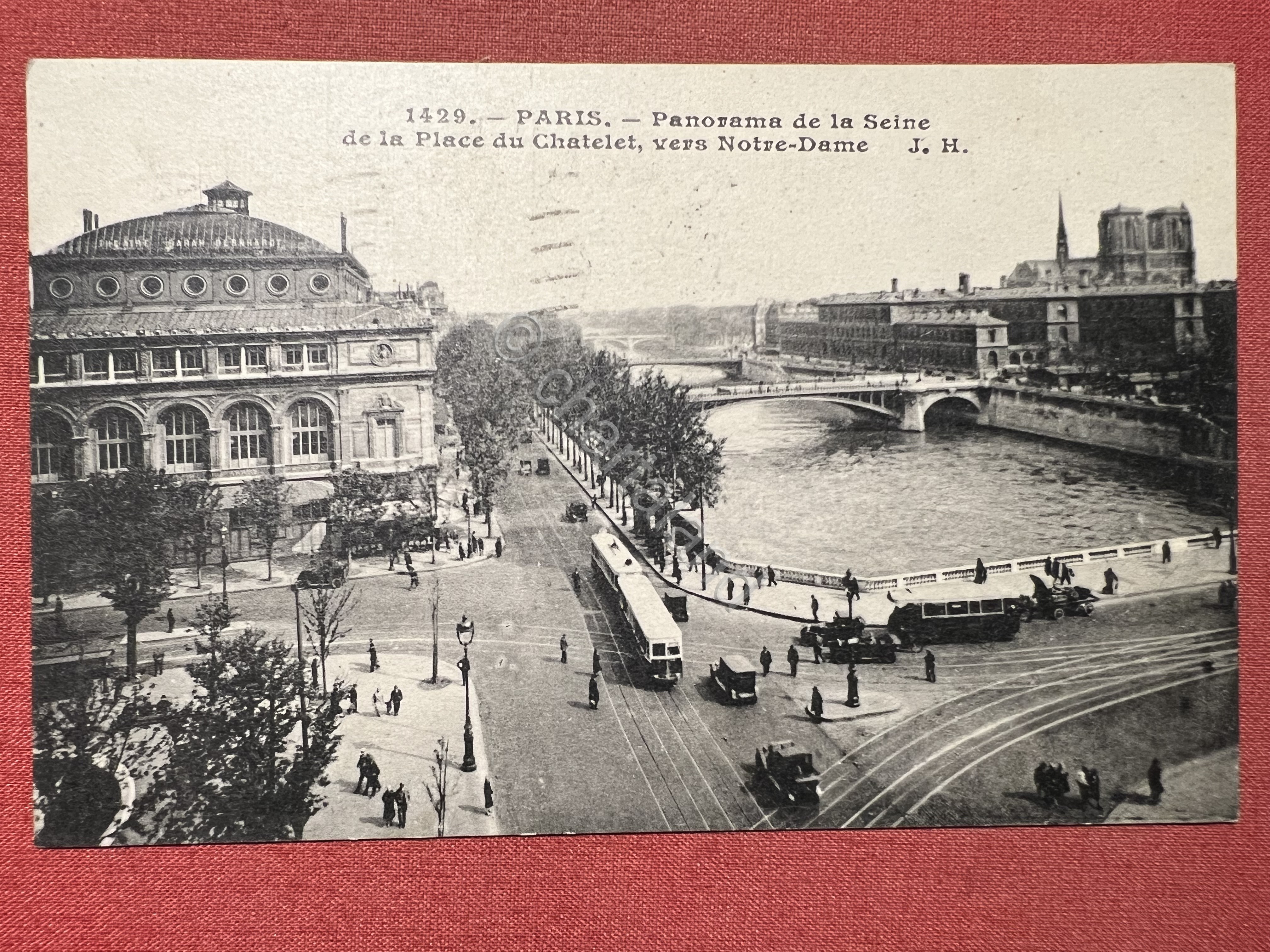 Cartolina - Paris - Panorama de la Seine de la …