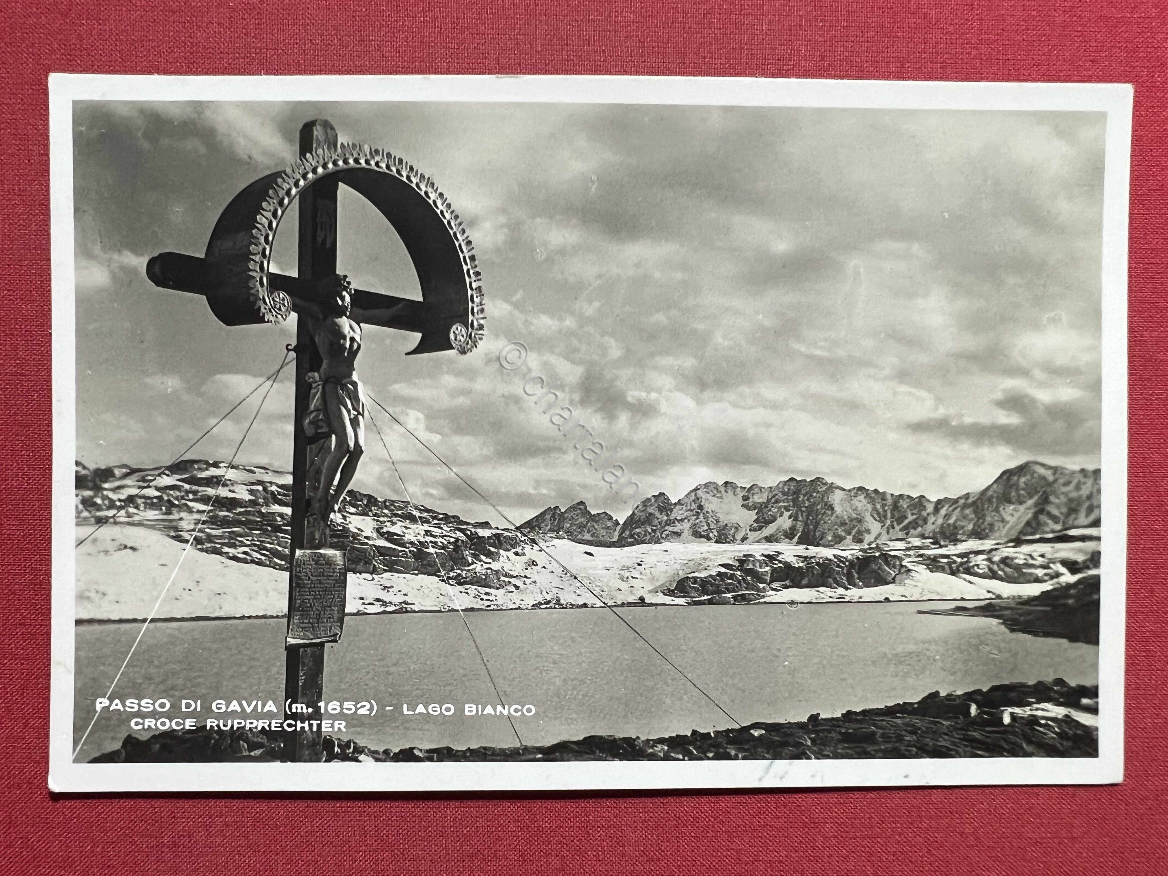Cartolina - Passo di Gavia ( Brescia ) - Lago …