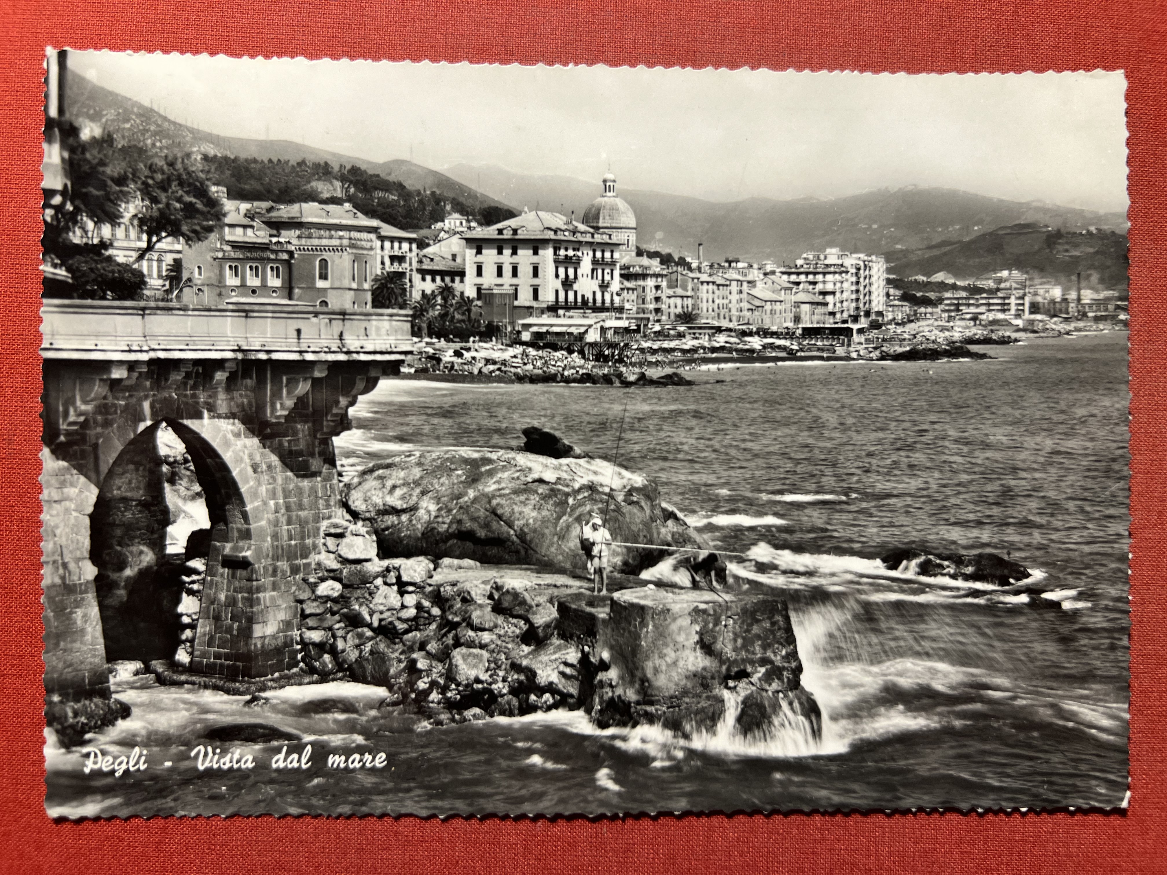 Cartolina - Pegli - Vista dal Mare - 1962