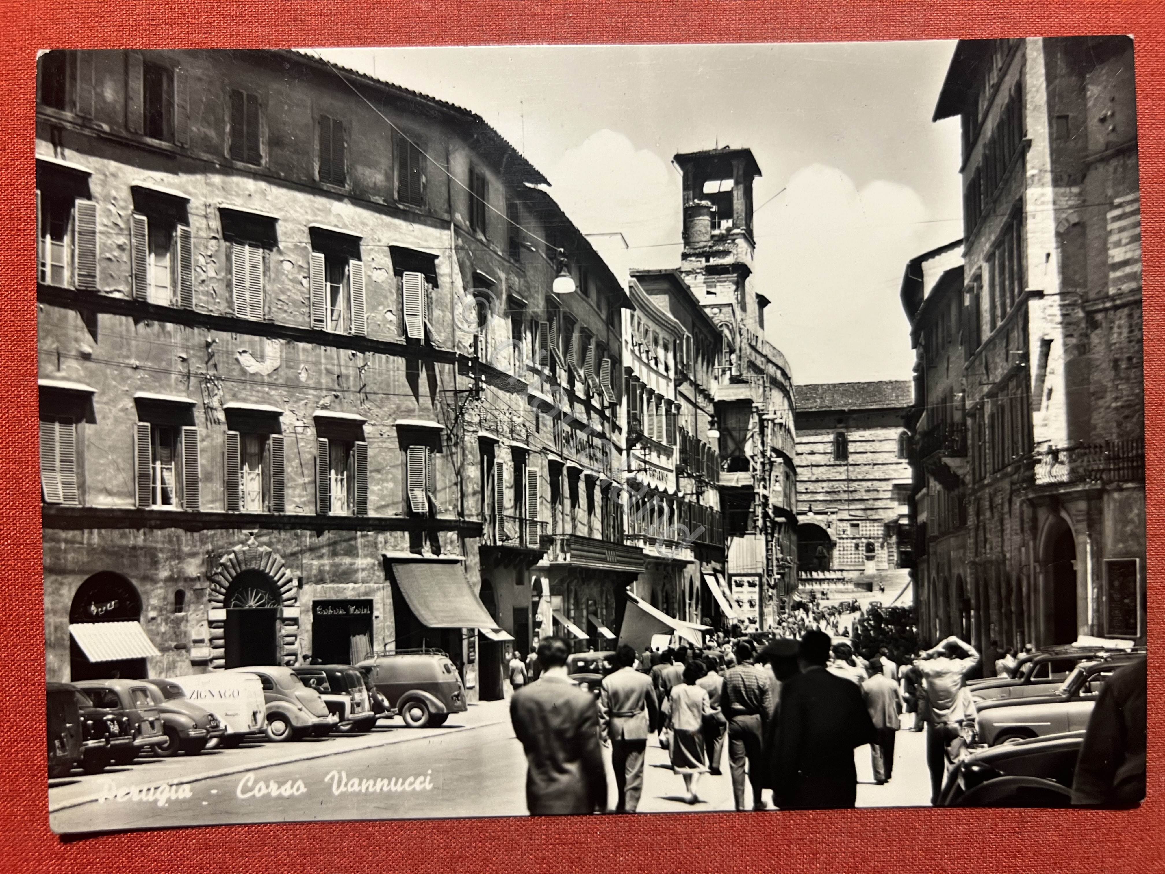 Cartolina - Perugia - Corso Vannucci - 1956