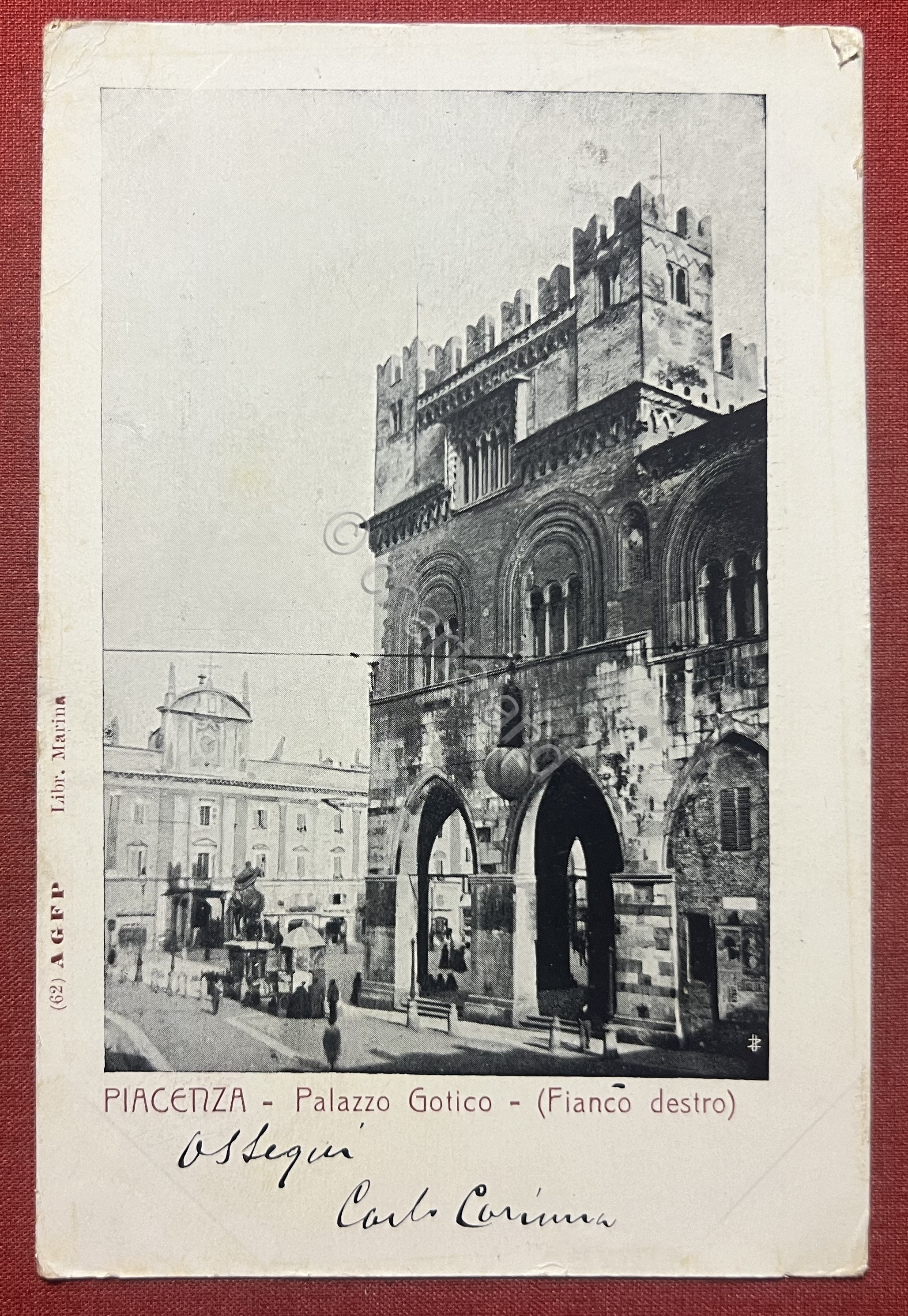 Cartolina - Piacenza - Palazzo Gotico - ( Fianco destro …