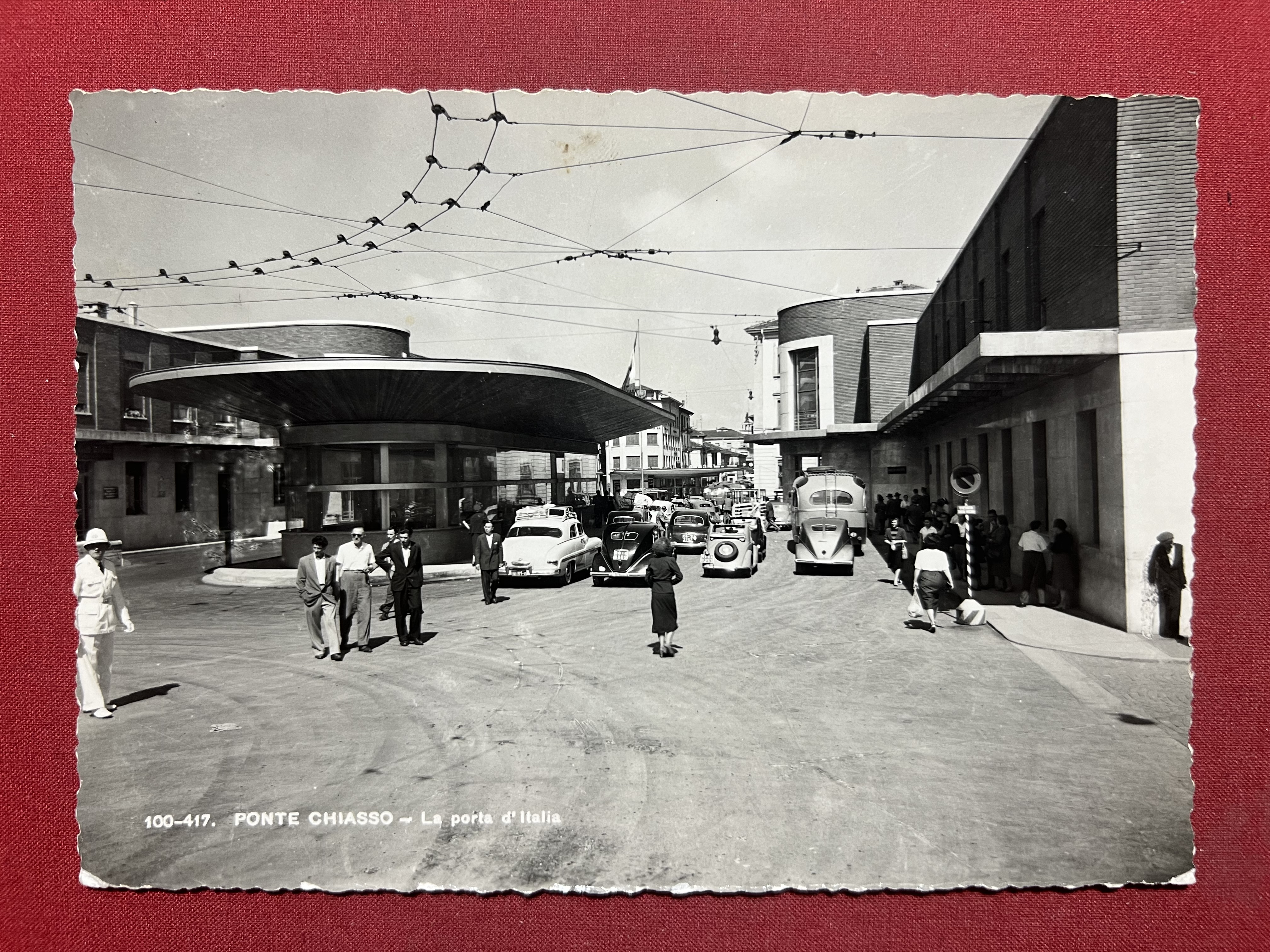 Cartolina - Ponte Chiasso - La Porta d'Italia - 1954