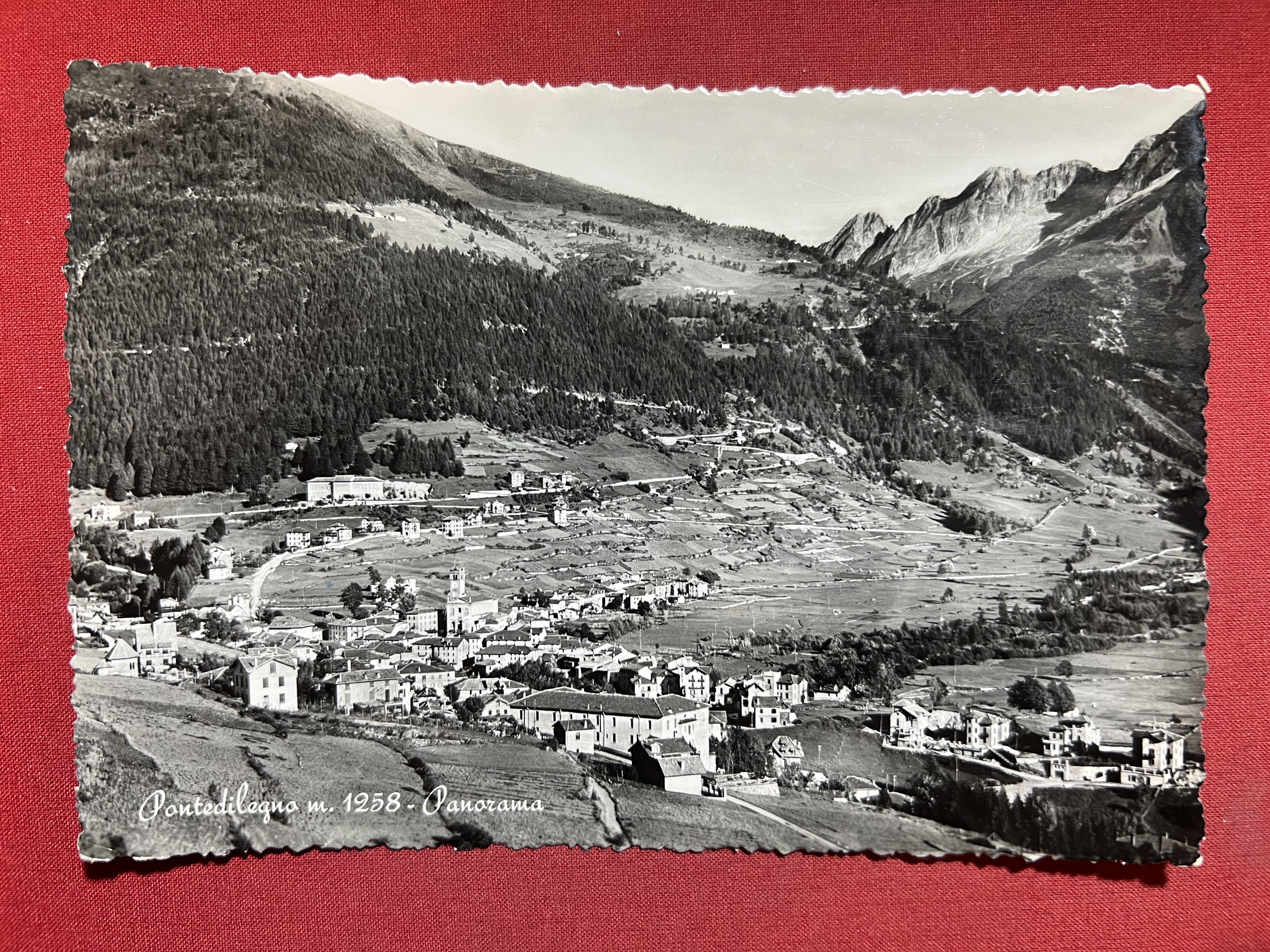 Cartolina - Ponte di Legno ( Brescia ) - Panorama …