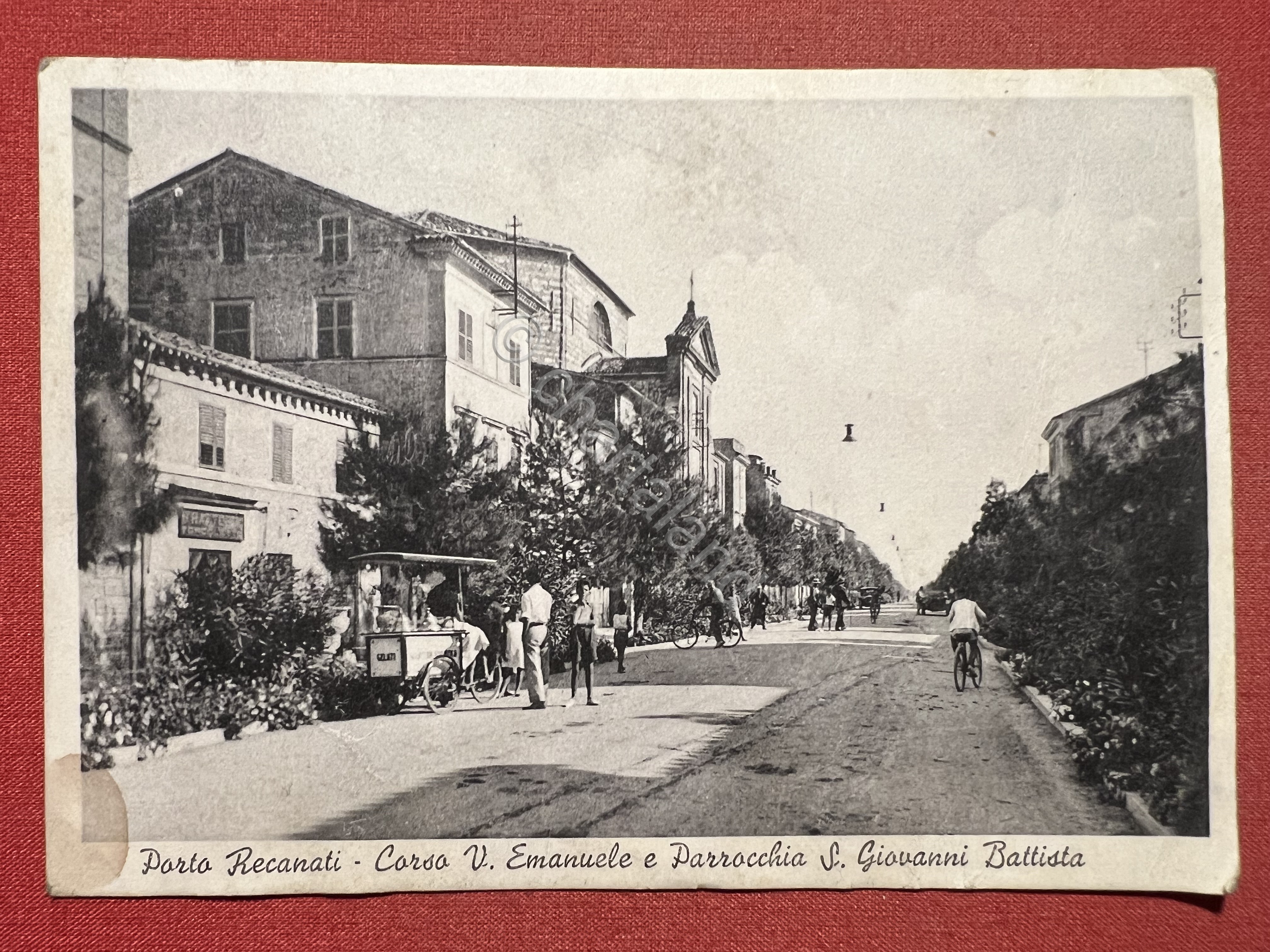 Cartolina - Porto Recanati - Corso V. Emanuele e Parrocchia …