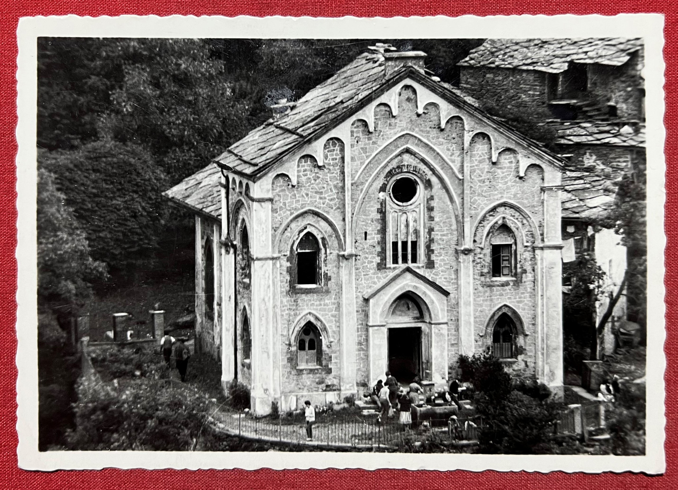 Cartolina - Pradeltorno di Angrogna ( Torino ) - Chiesa …
