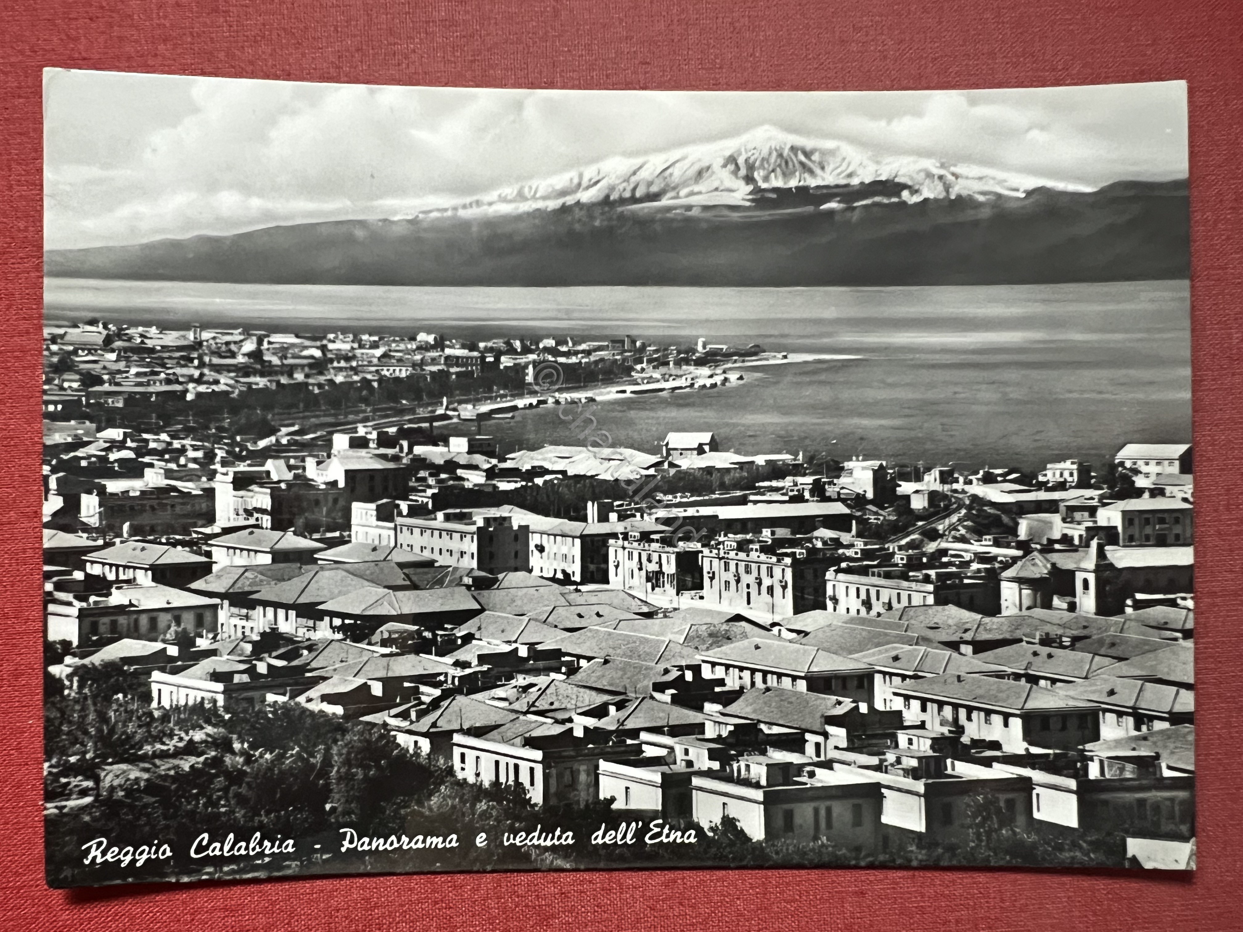 Cartolina - Reggio Calabria - Panorama e veduta dell'Etna - …
