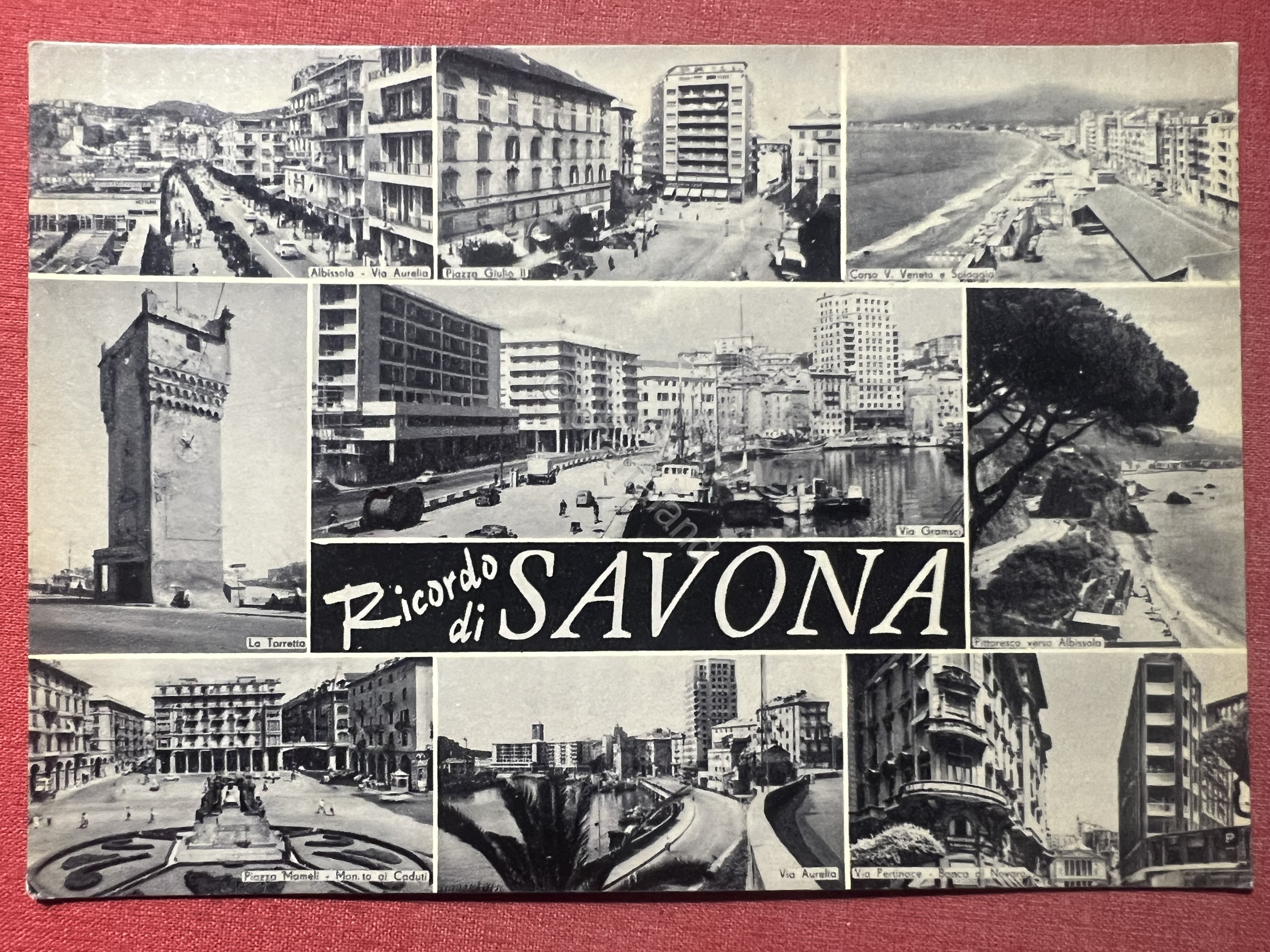 Cartolina - Ricordo di Savona - Vedute diverse - 1950 …