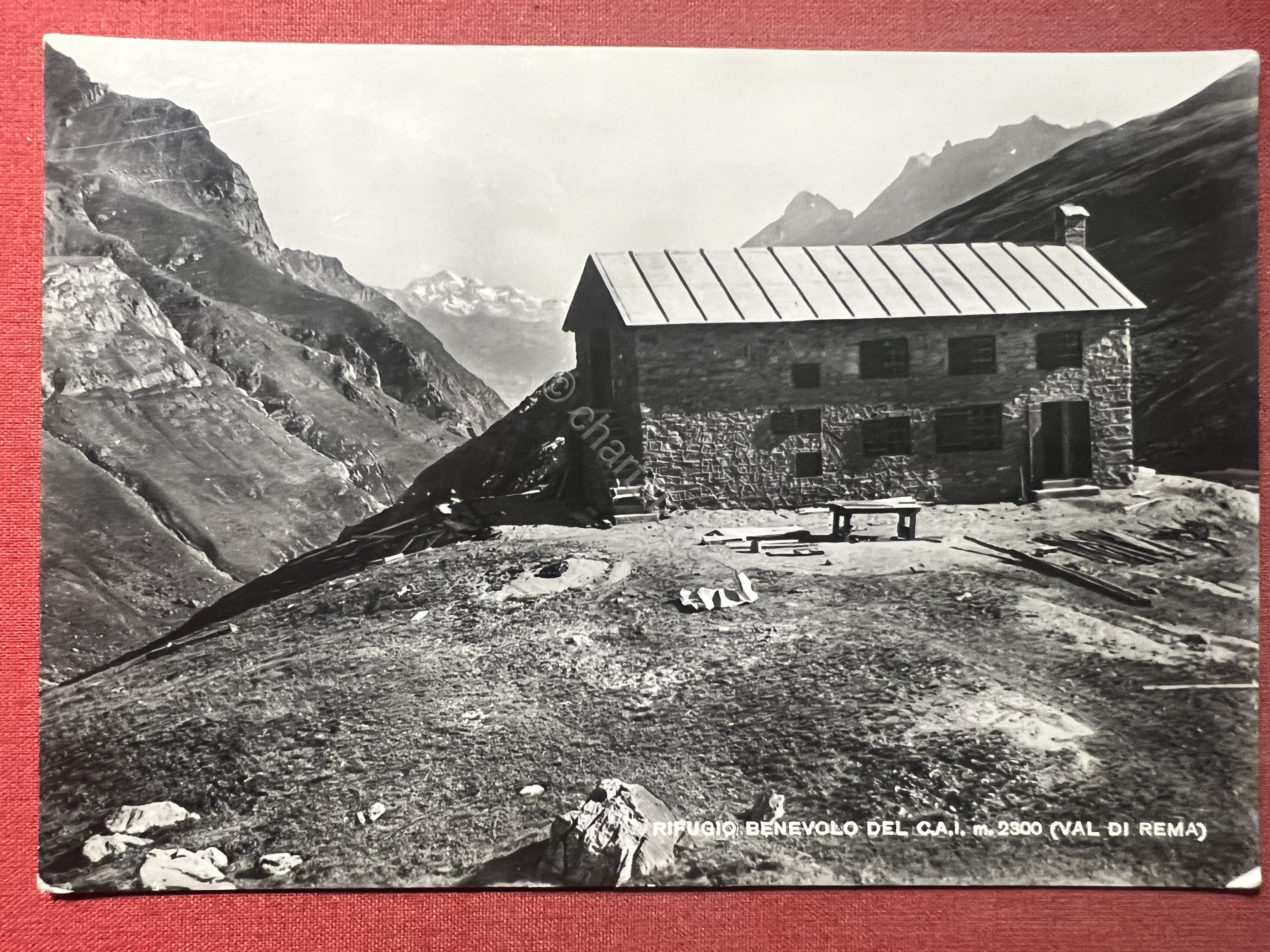 Cartolina - Rifugio Benevolo del C.A.I. - Val di Rema …