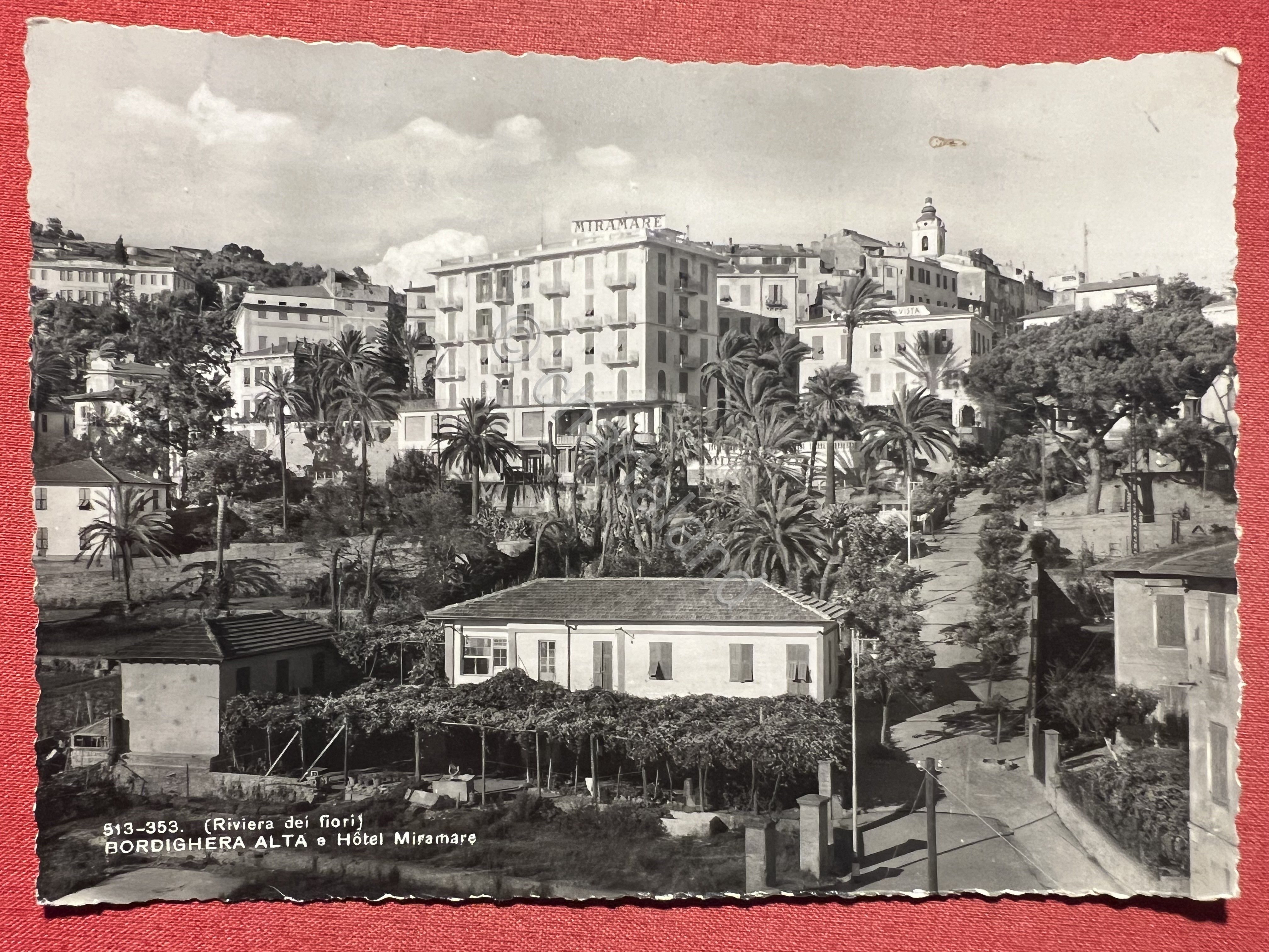 Cartolina - Riviera dei Fiori - Bordighera Alta e Hotel …