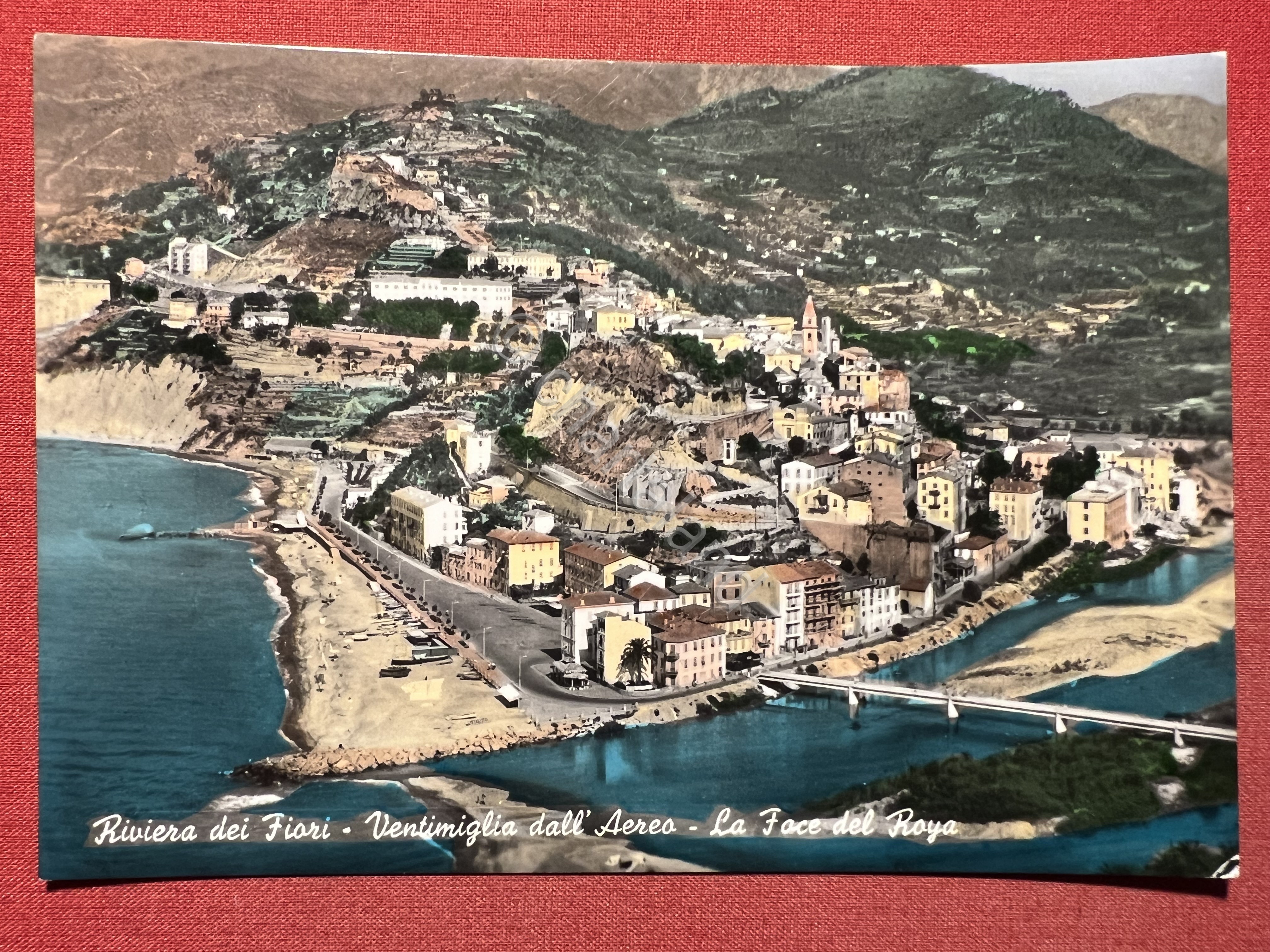 Cartolina - Riviera dei Fiori - Ventimiglia dall'Aereo - La …