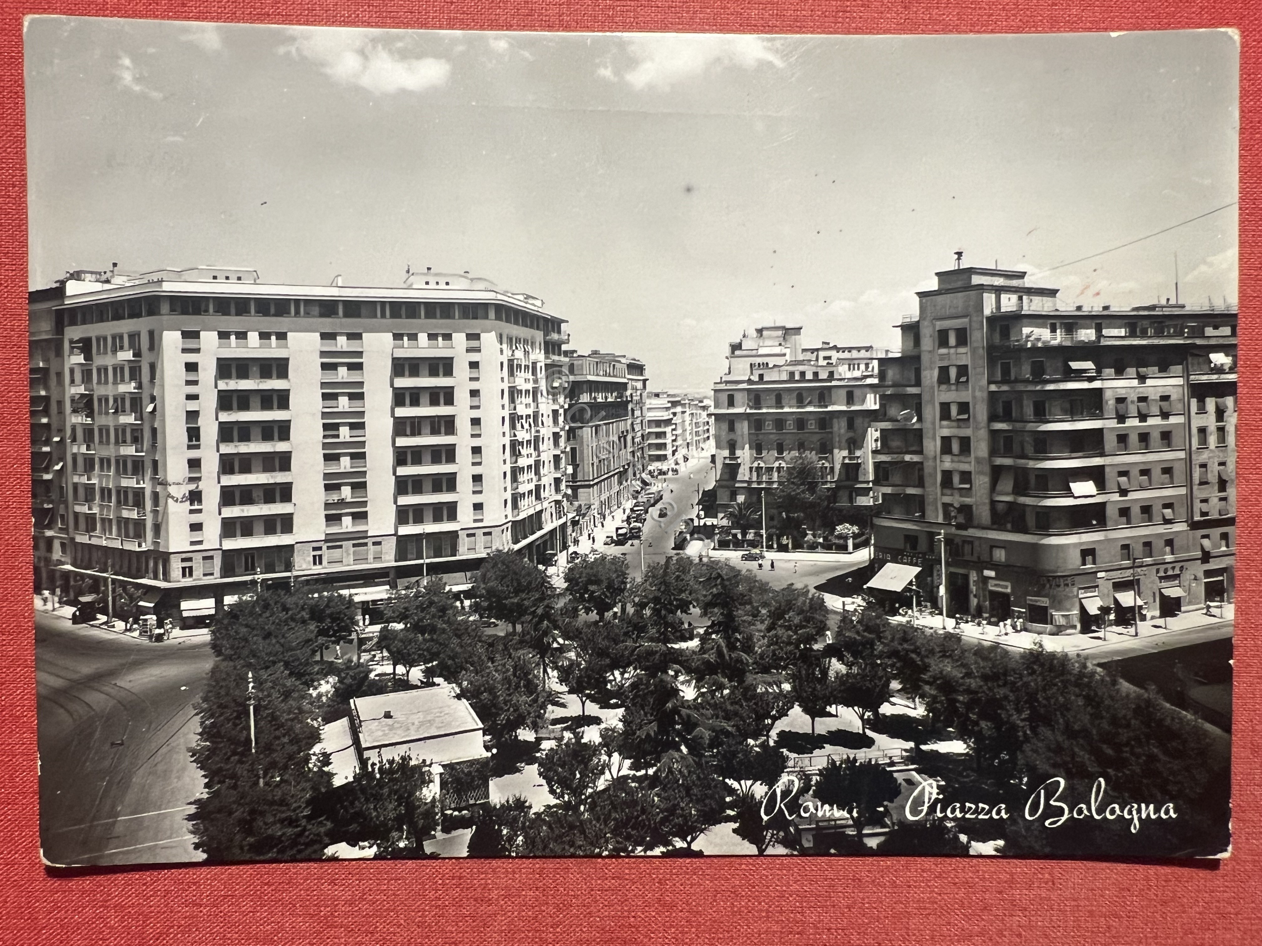 Cartolina - Roma - Piazza Bologna - 1953