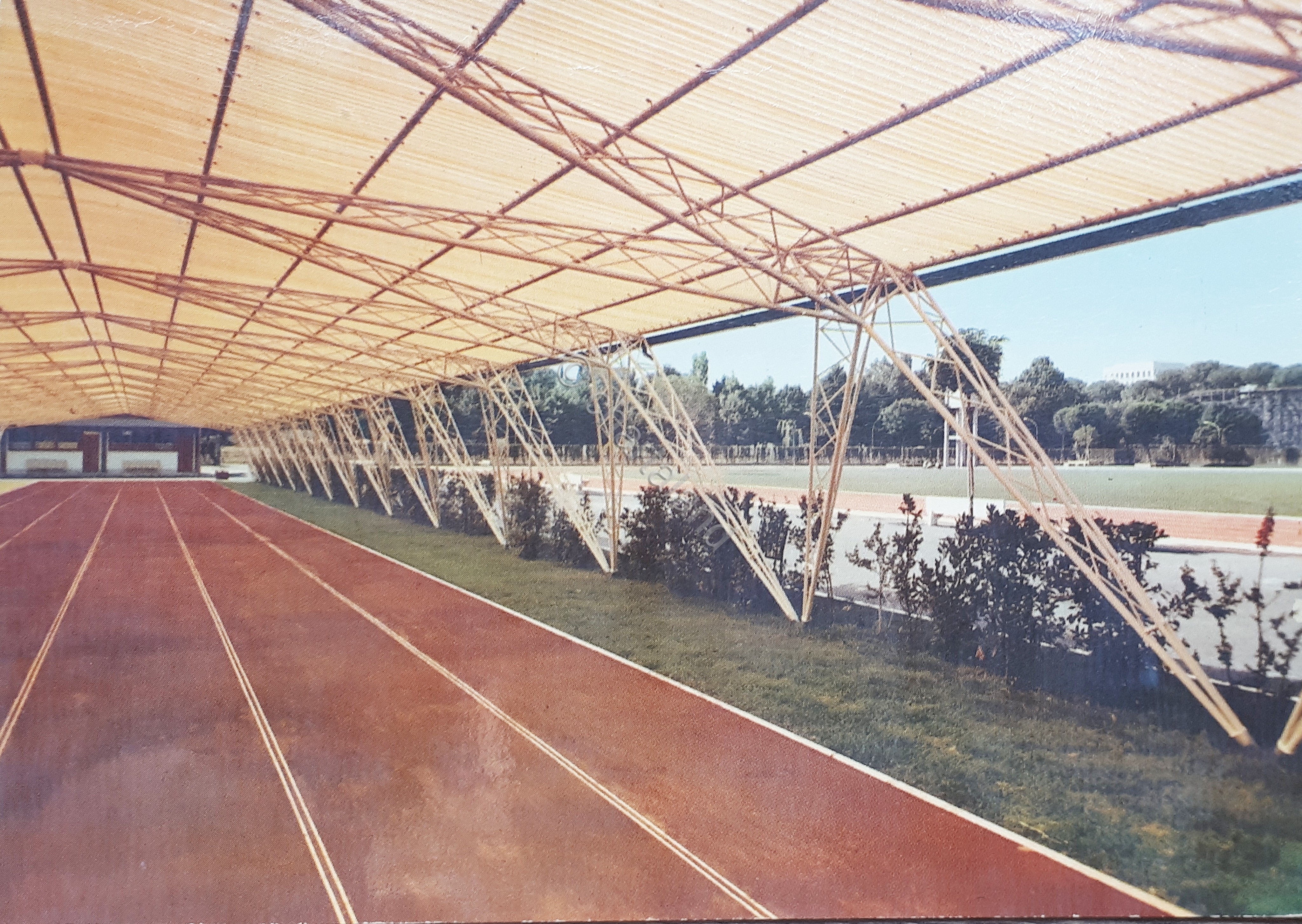 Cartolina - Roma - Pista coperta olimpica dei 100 mt. …