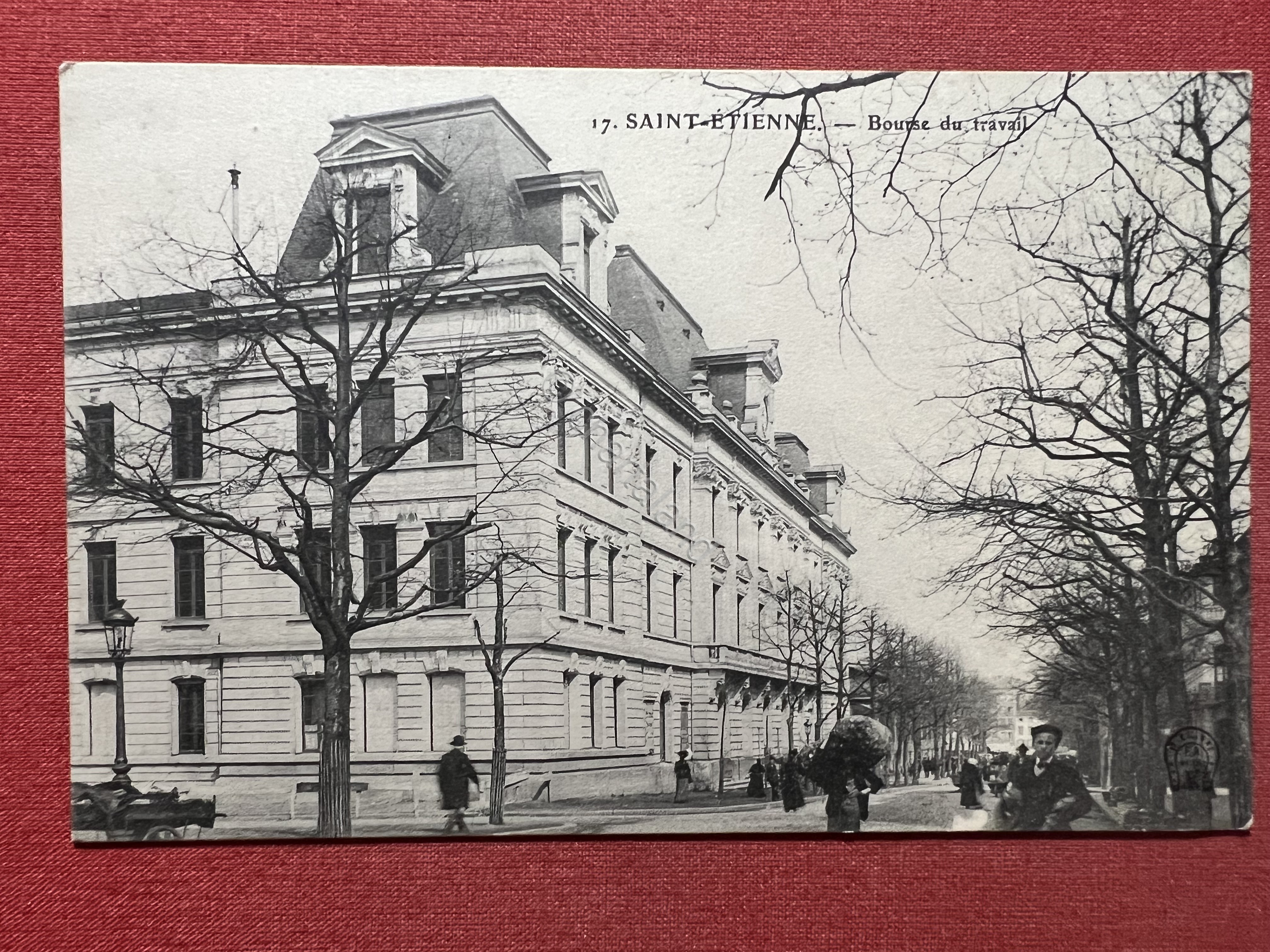 Cartolina - Saint-Étienne, Francia - Bourse du Travail - 1900 …