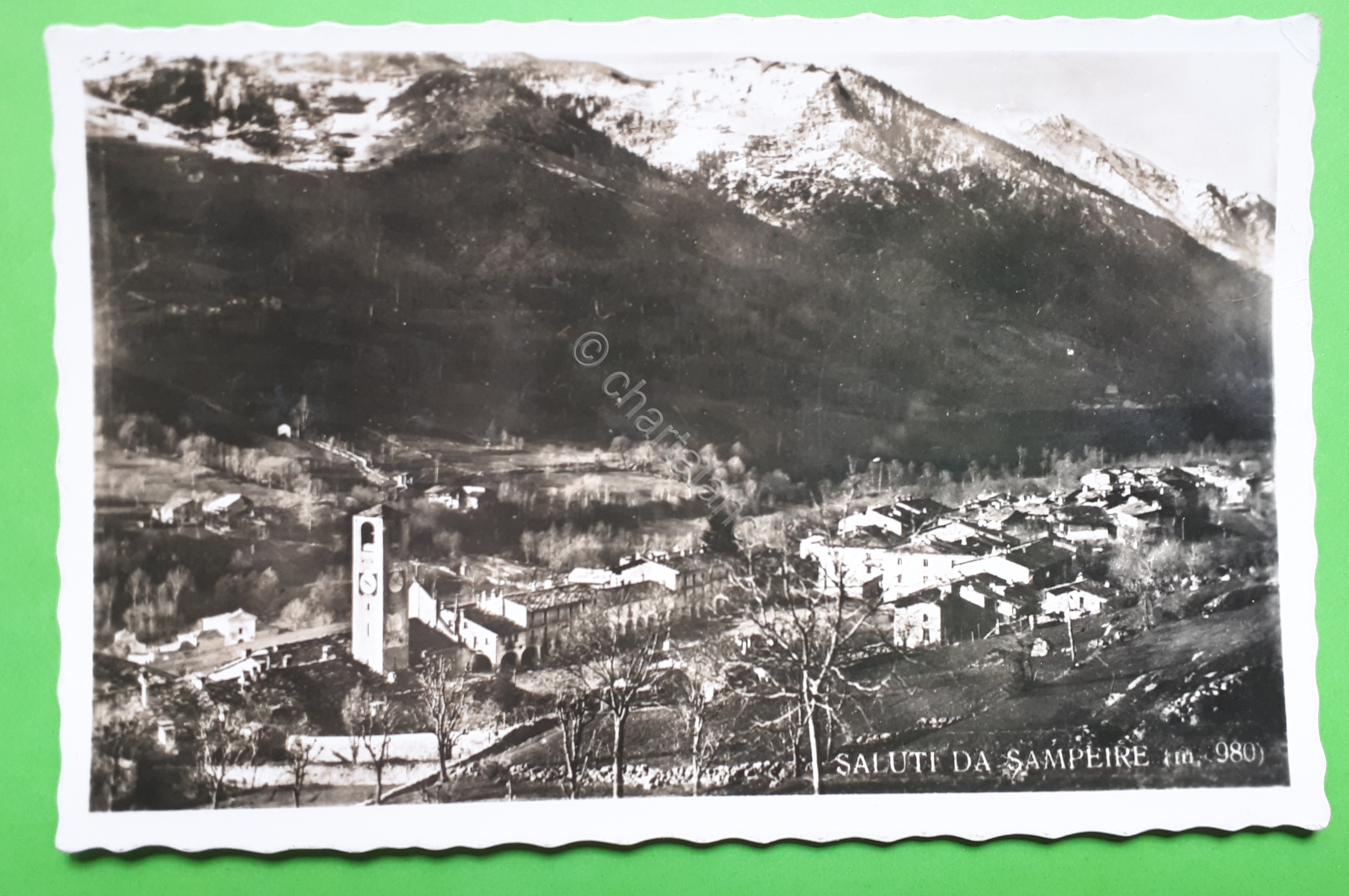 Cartolina - Salute da Sampeyre - 1940 ca.