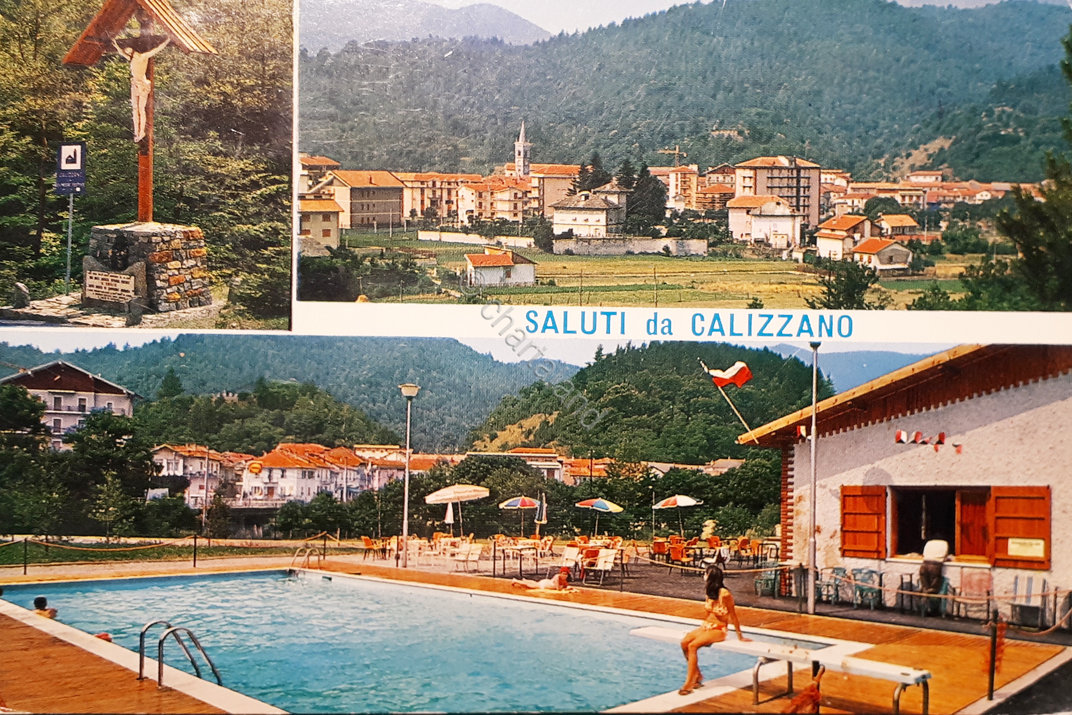Cartolina - Saluti da Calizzano - 1971