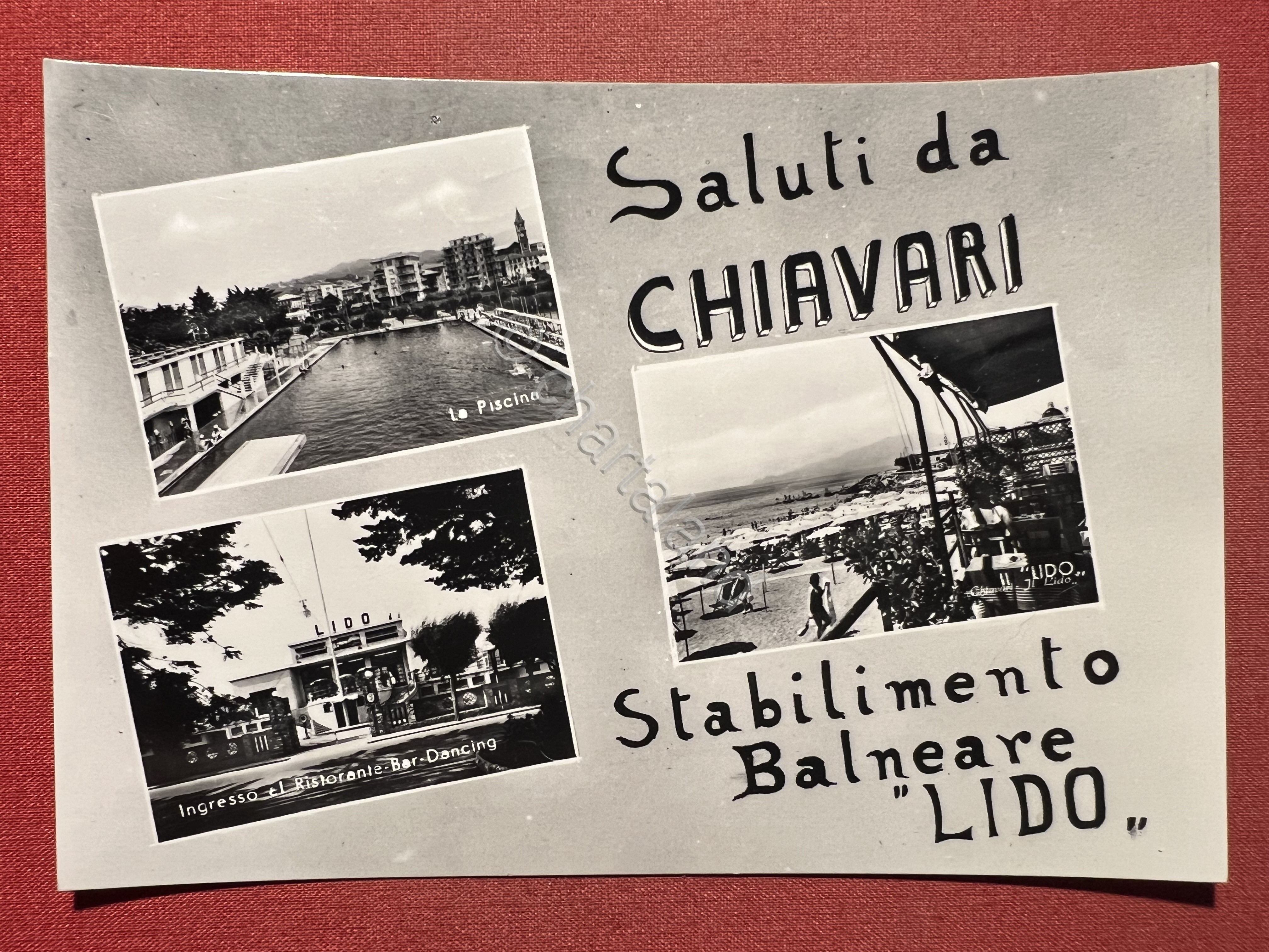 Cartolina - Saluti da Chiavari - Stabilimento Balneare Lido - …
