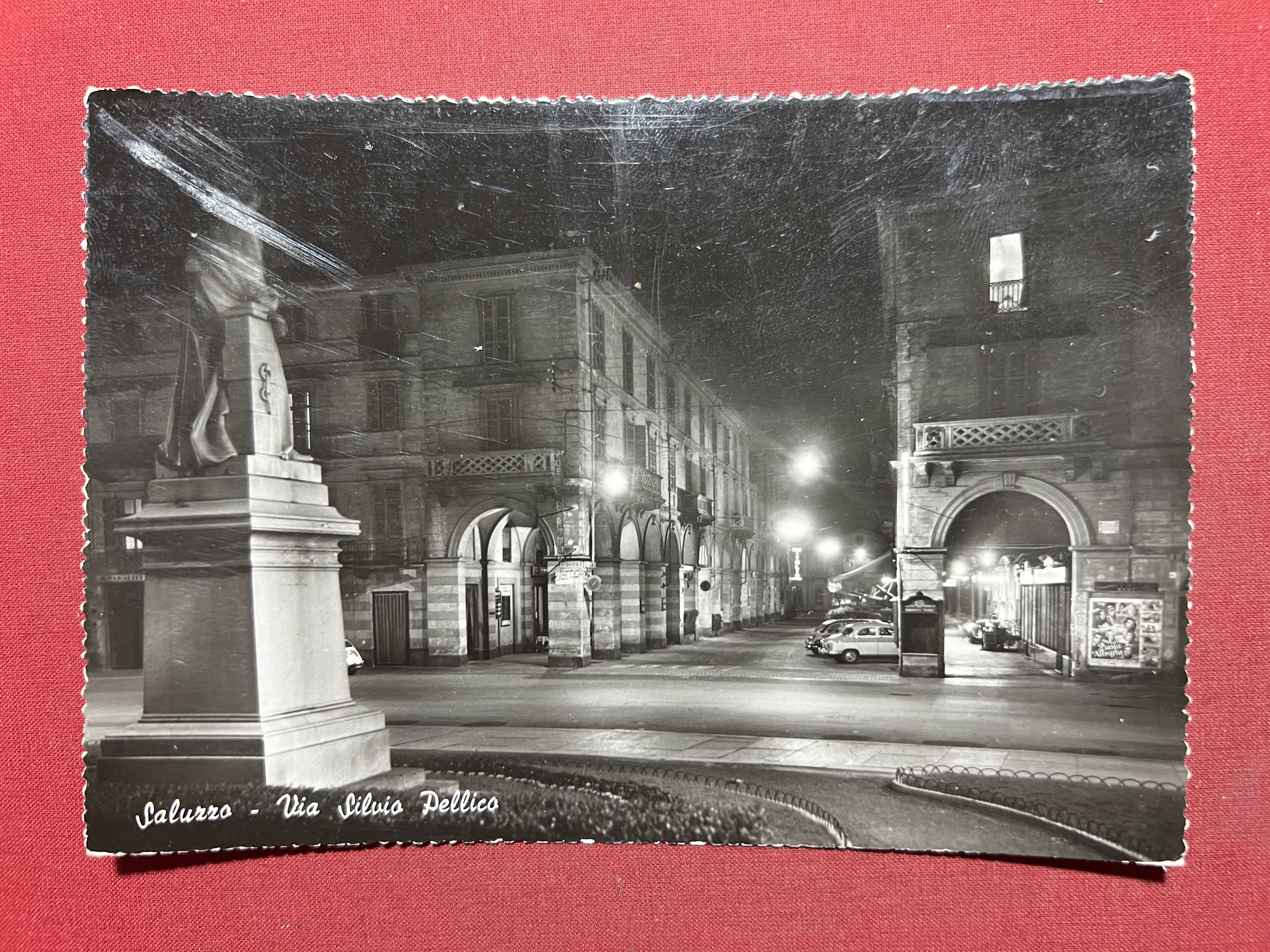 Cartolina - Saluzzo ( Cuneo ) - Via Silvio Pellico …