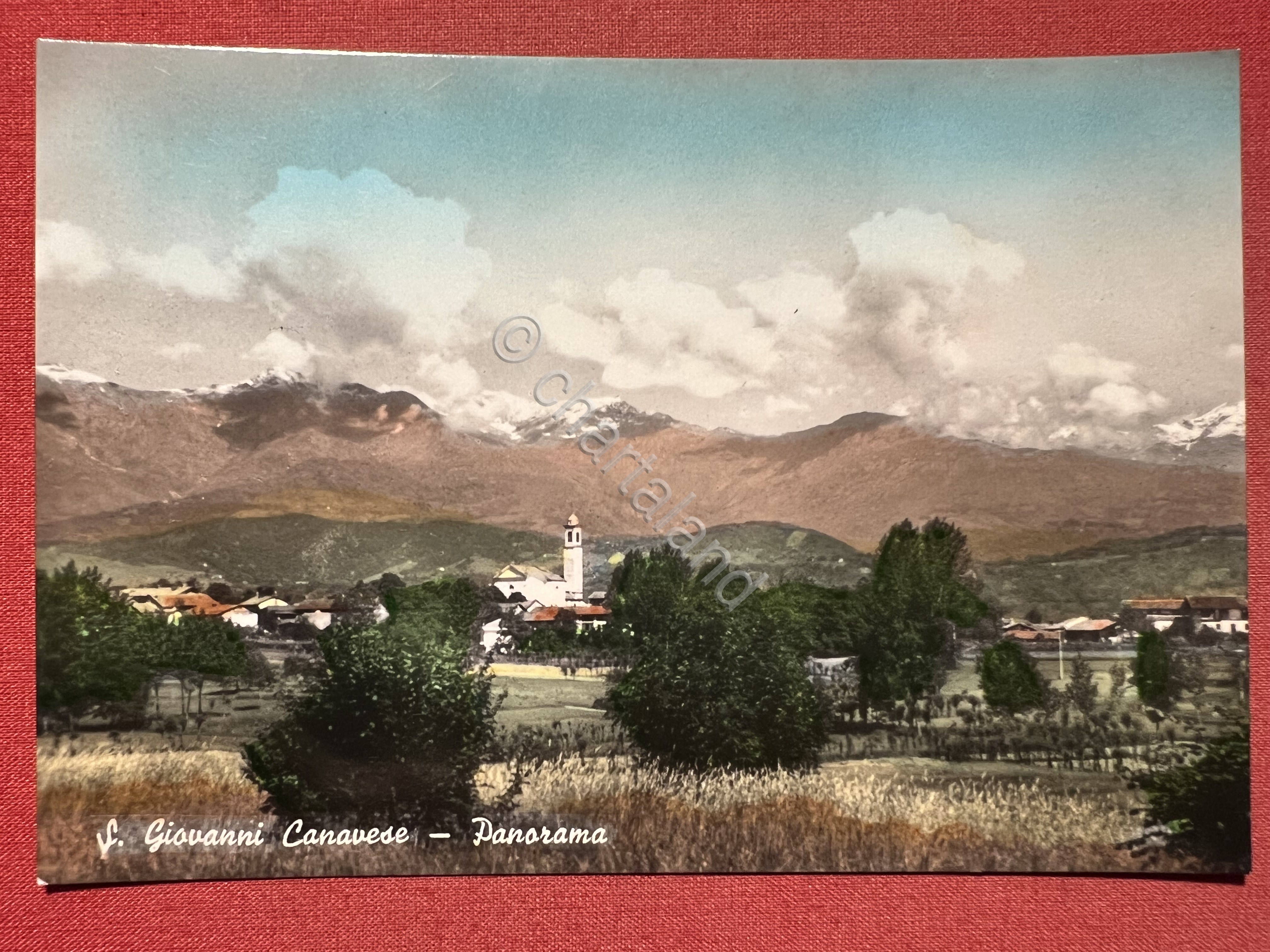 Cartolina - San Giovanni Canavese ( Torino ) - Panorama …