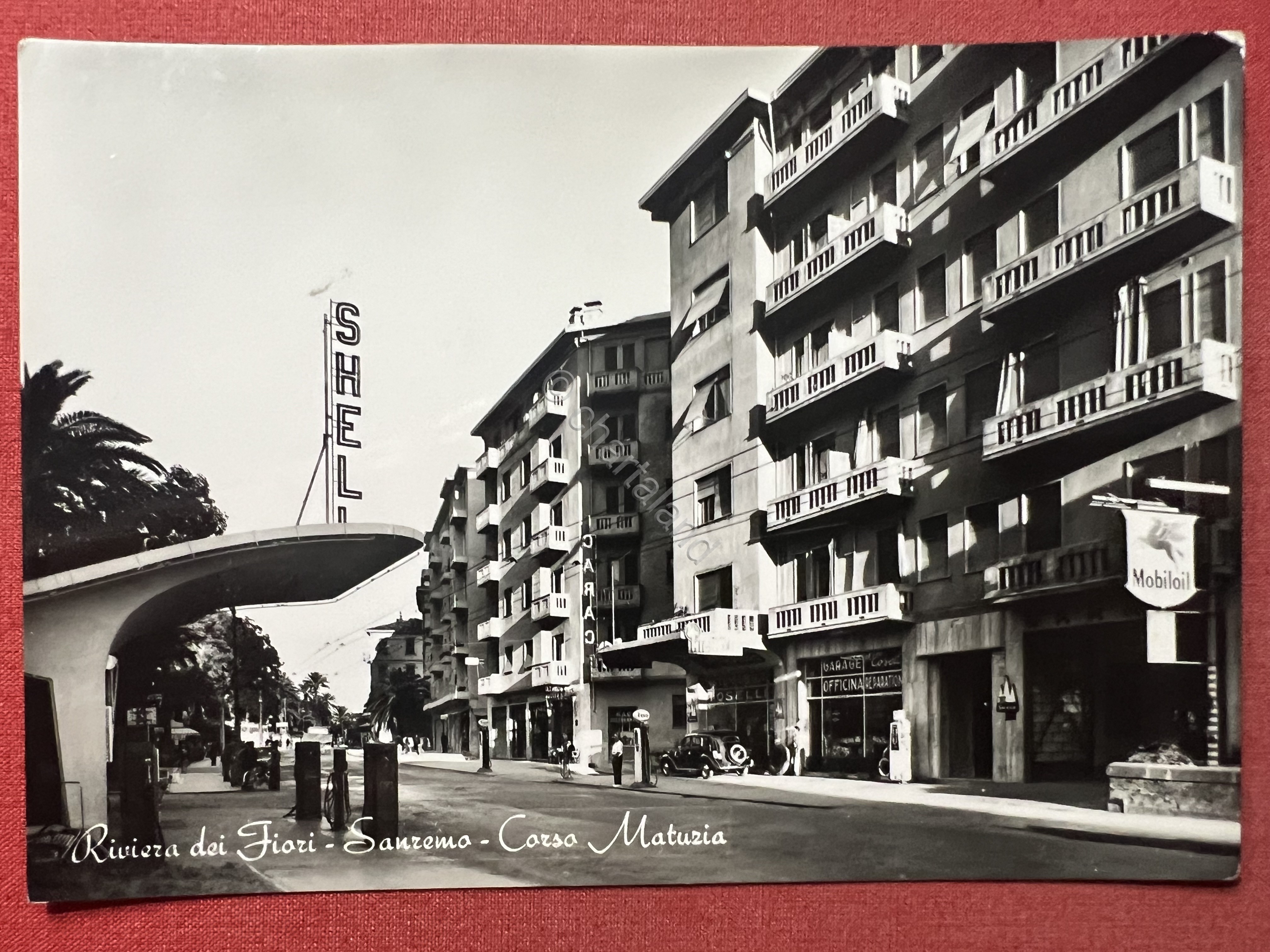 Cartolina - Sanremo - Riviera dei Fiori - Corso Matuzia …