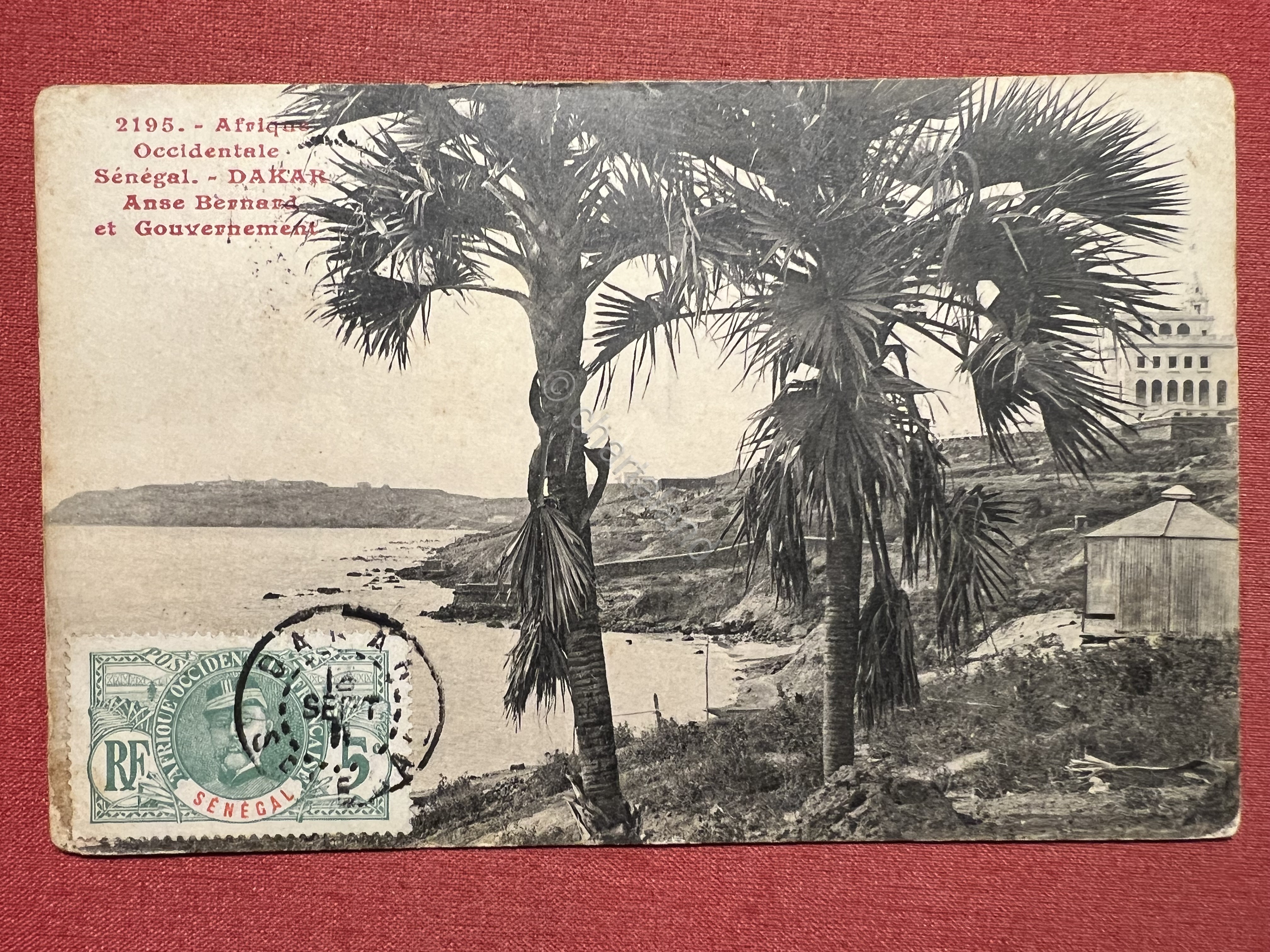 Cartolina - Sénégal - Dakar - Anse Bernard et Gouvernement …