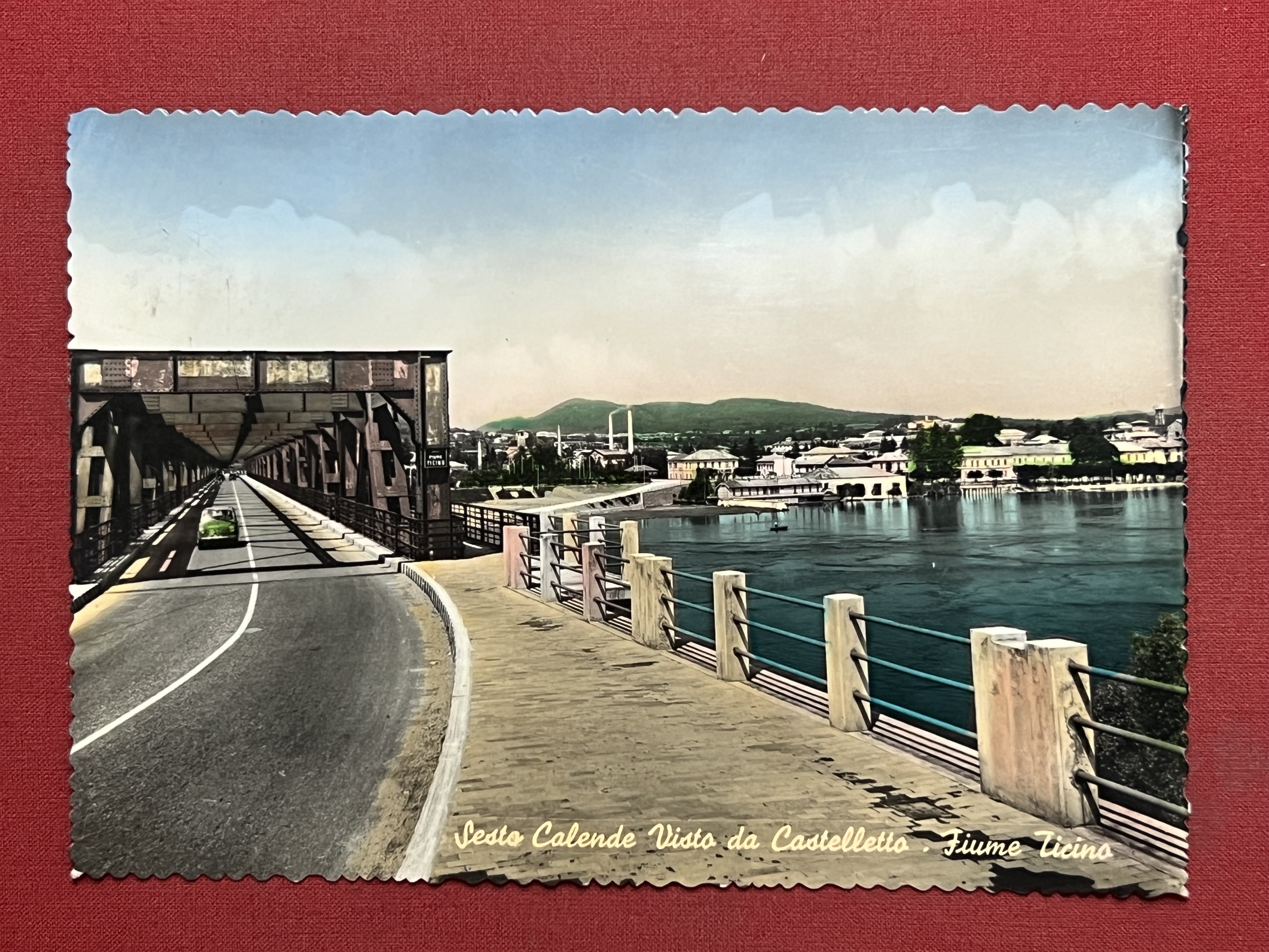 Cartolina - Sesto Calende ( Varese ) - Visto da …