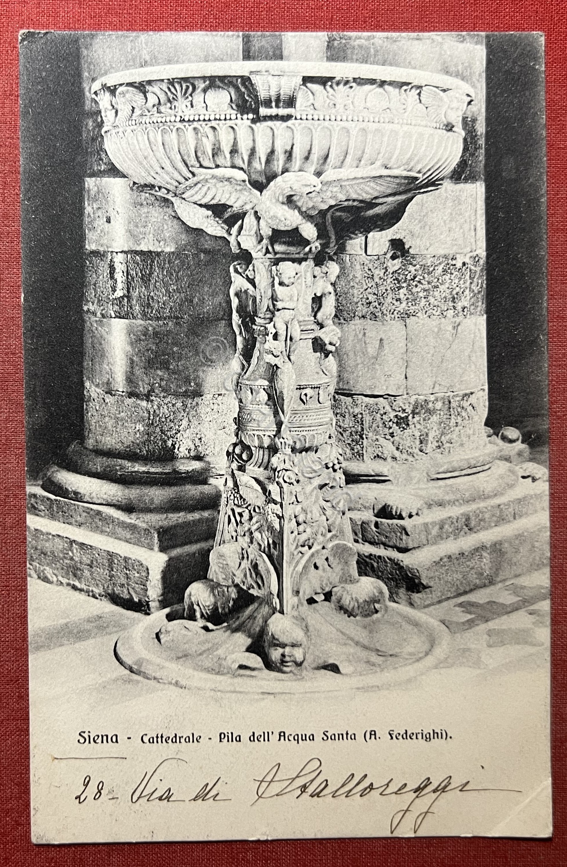 Cartolina - Siena - Cattedrale - Pila dell'Acqua Santa - …