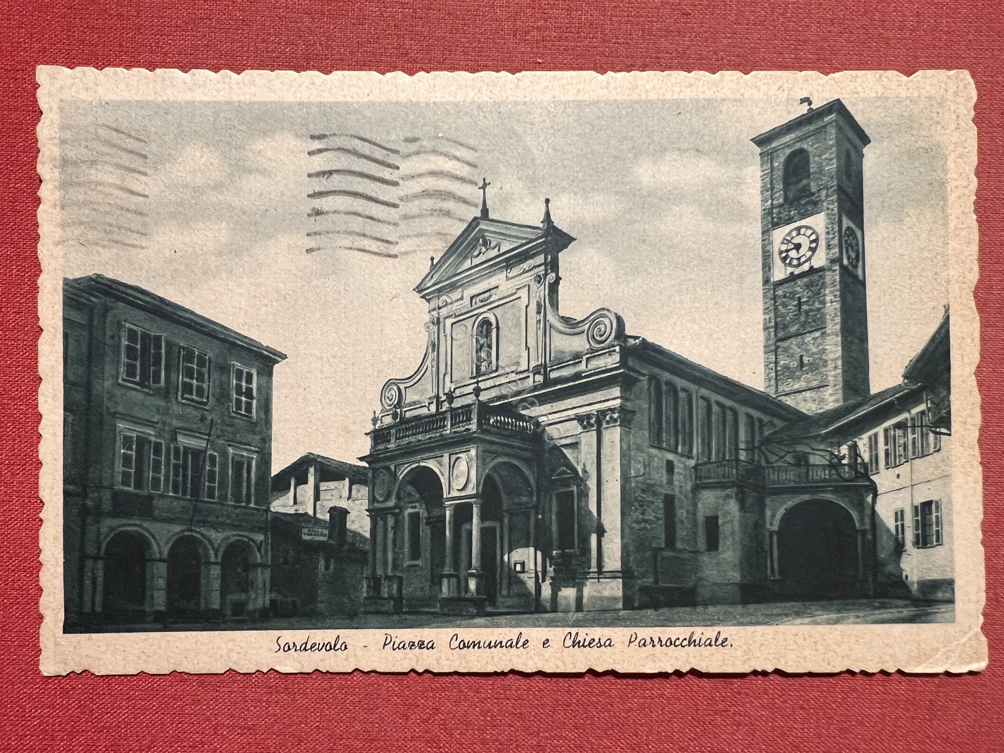 Cartolina - Sordevolo ( Biella ) - Piazza Comunale e …