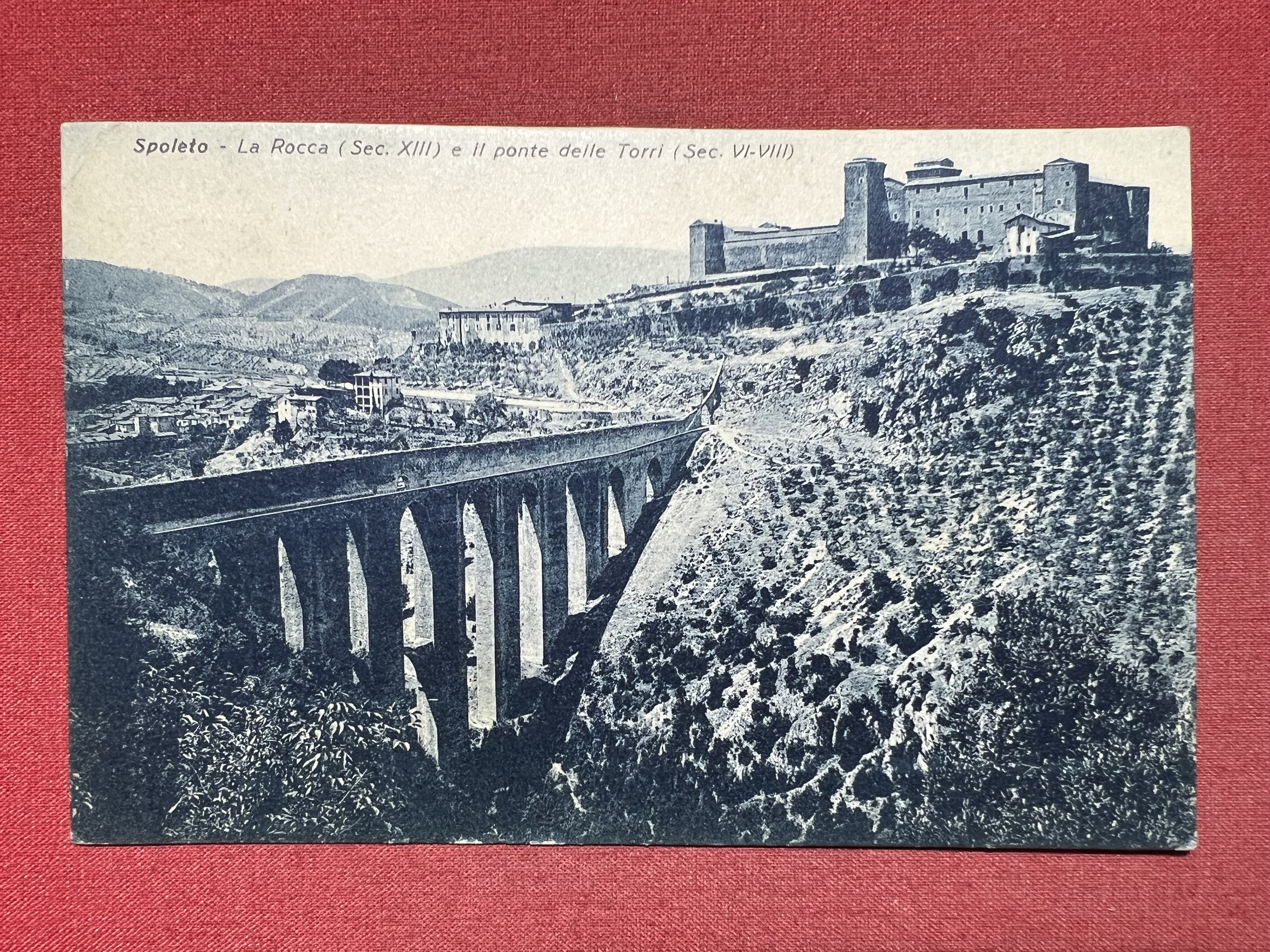 Cartolina - Spoleto ( Perugia ) - La Rocca e …