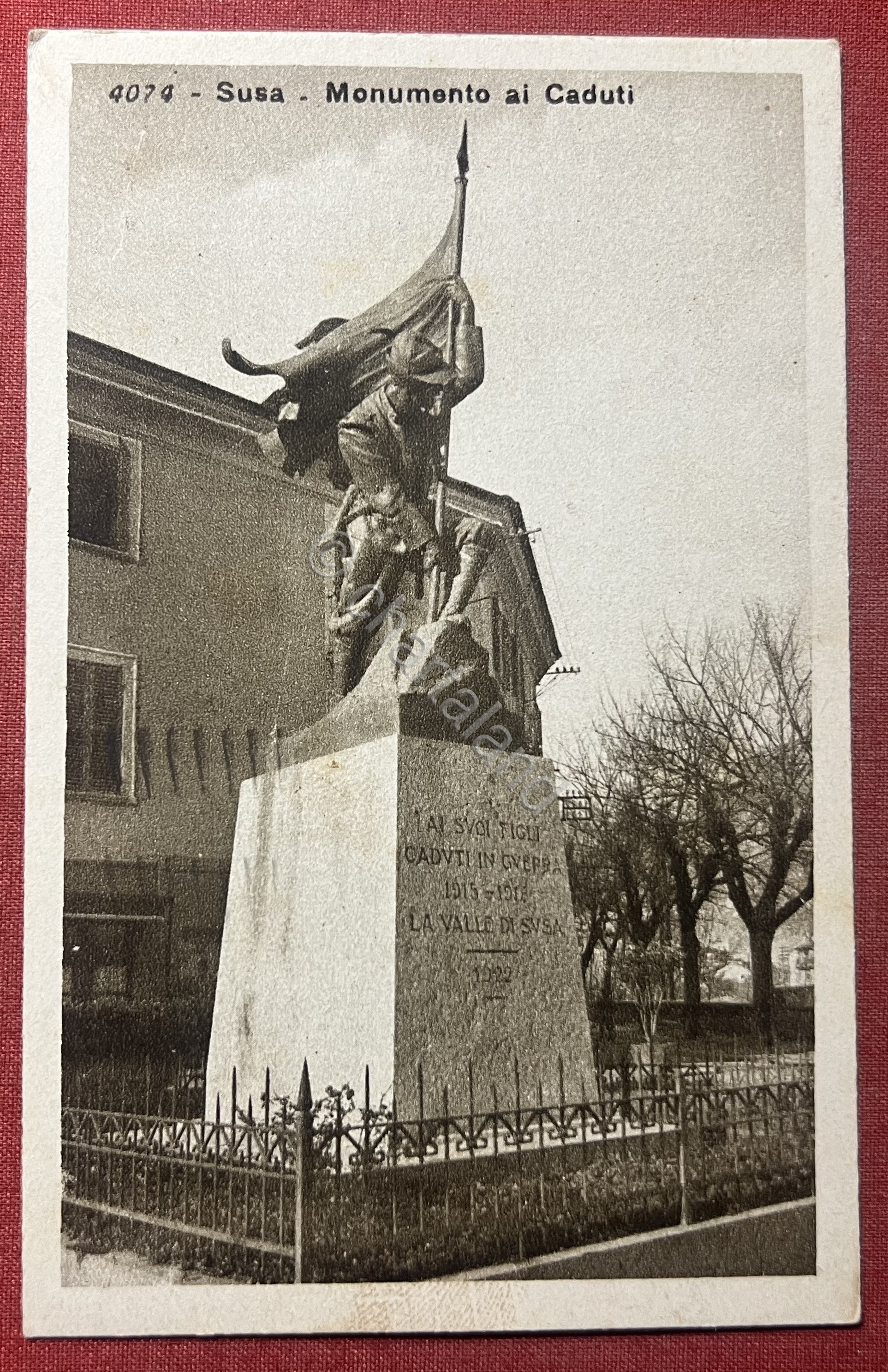 Cartolina - Susa ( Torino ) - Monumento ai Caduti …