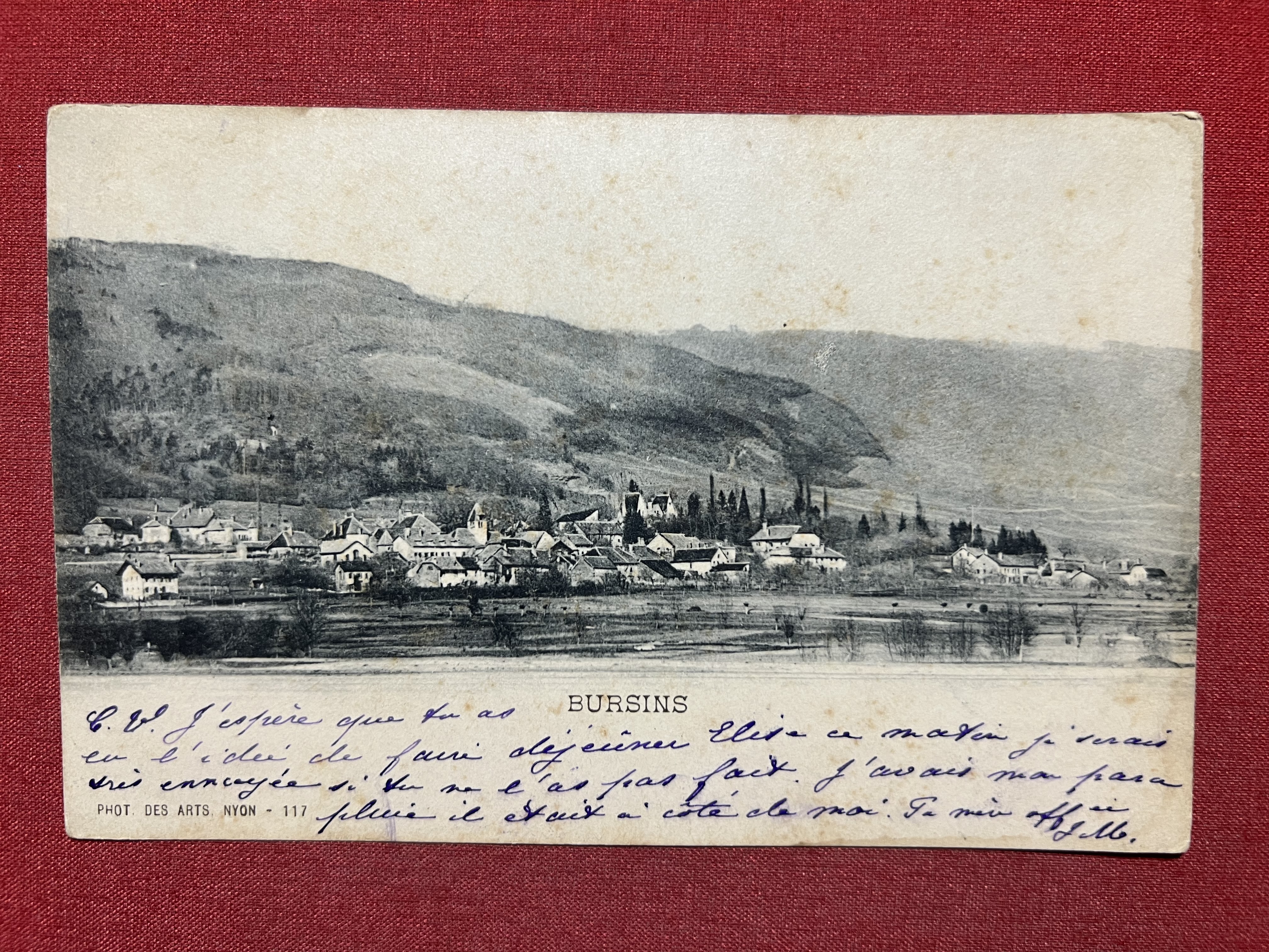 Cartolina - Svizzera - Bursins - 1900