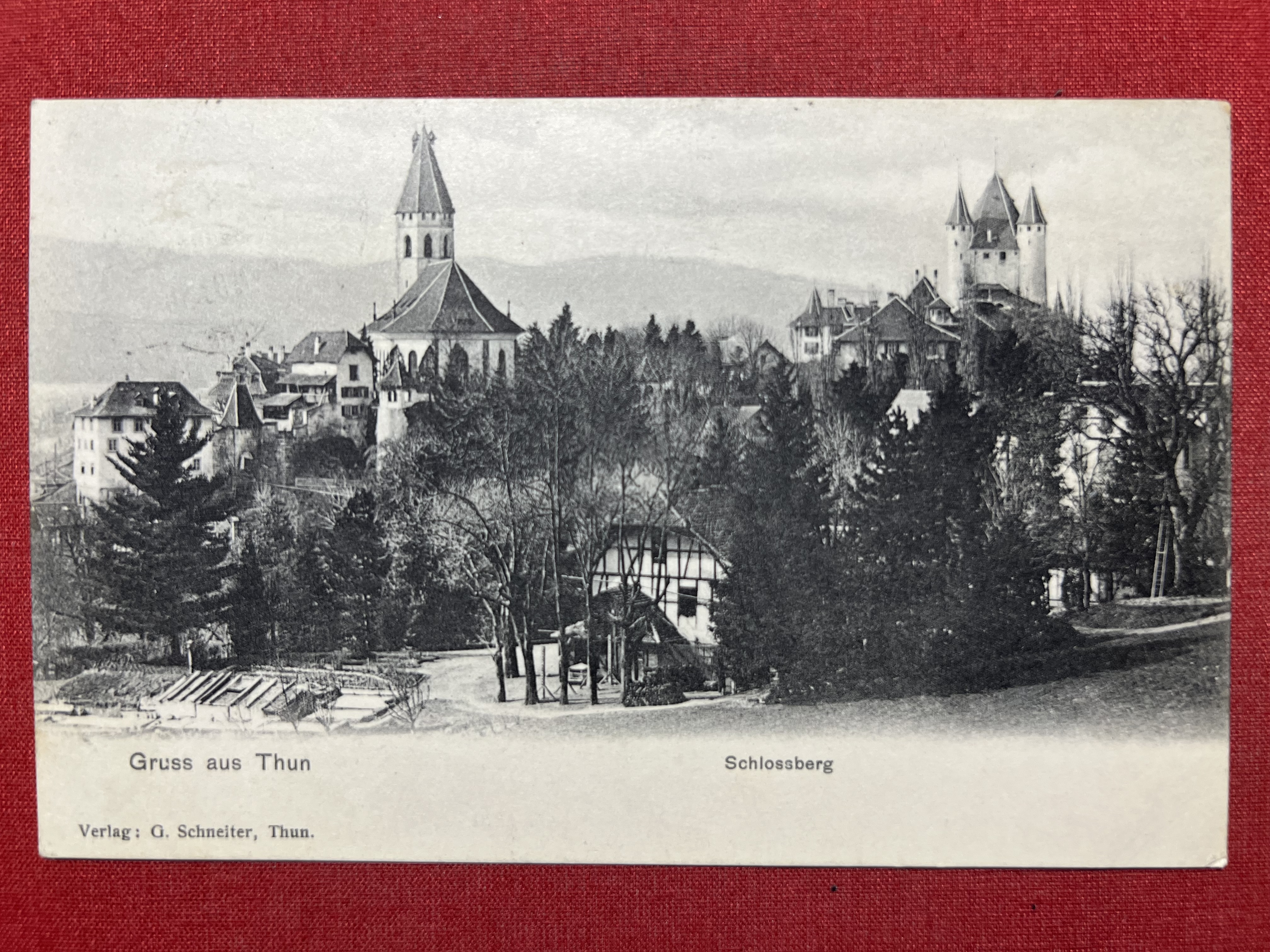 Cartolina - Svizzera - Gruss aus Thun - Schlossberg - …