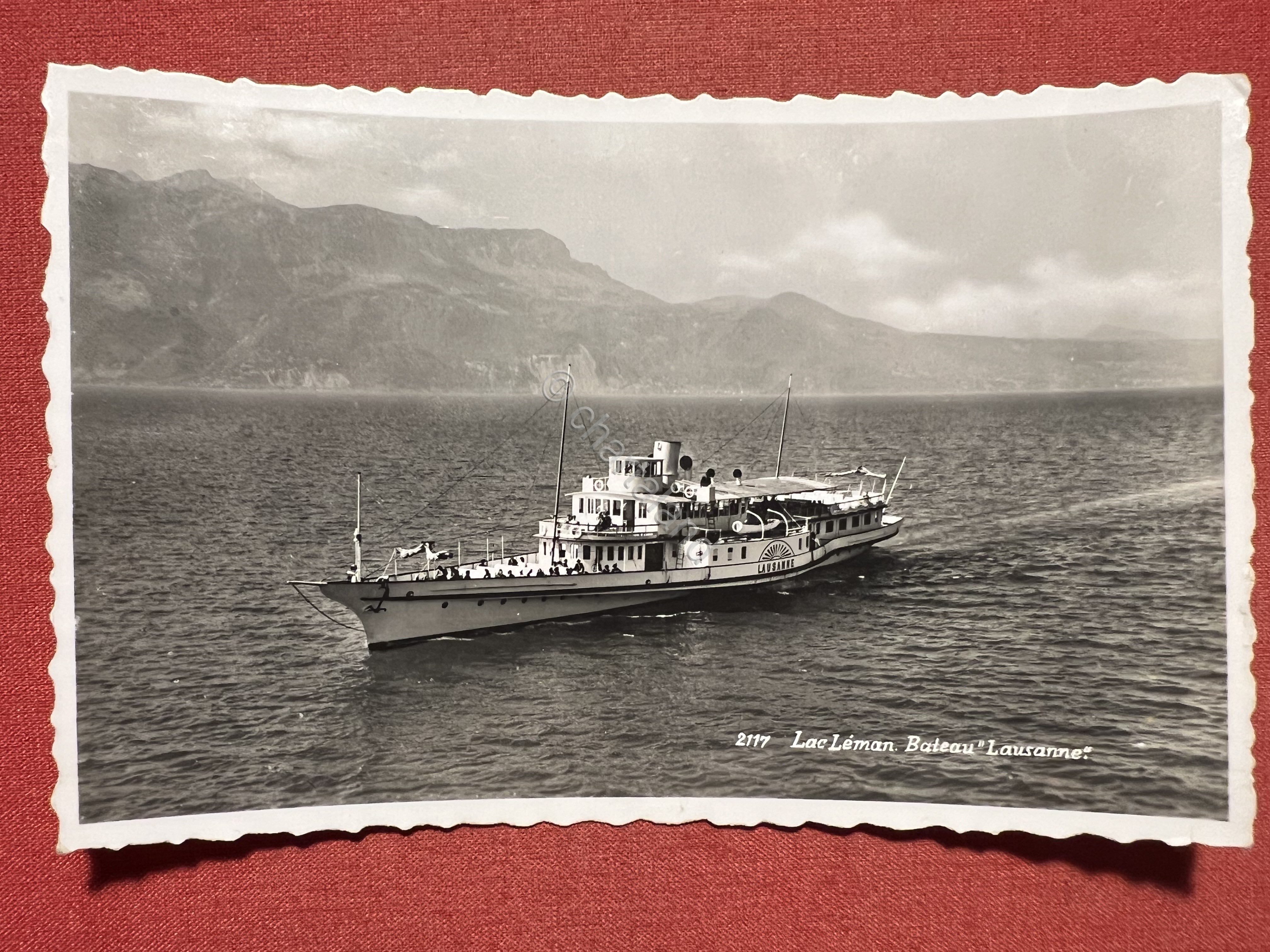 Cartolina - Svizzera - Lac Léman - Bateau Lausanne - …