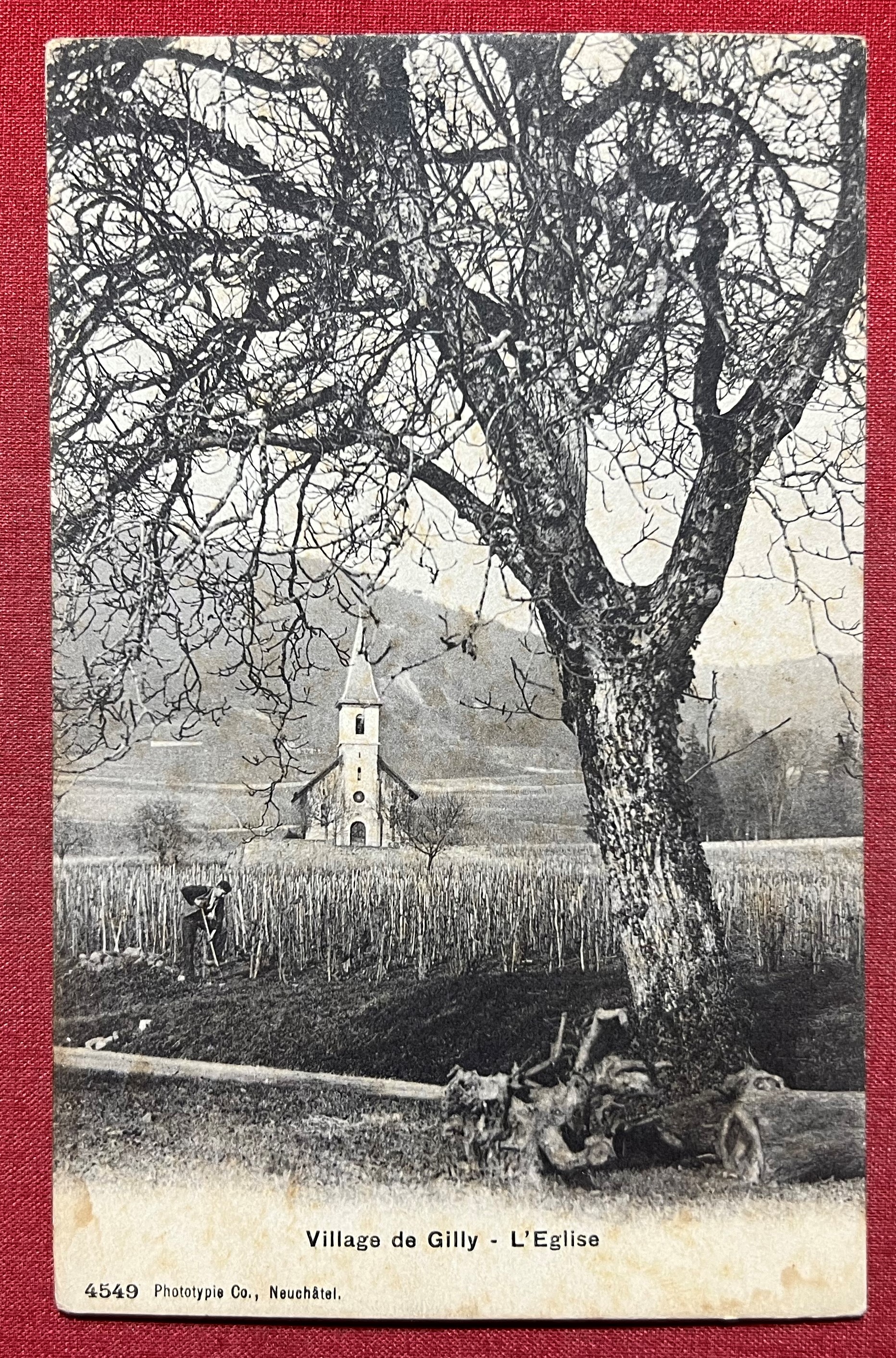 Cartolina - Svizzera - Village de Gilly - L'Eglise - …