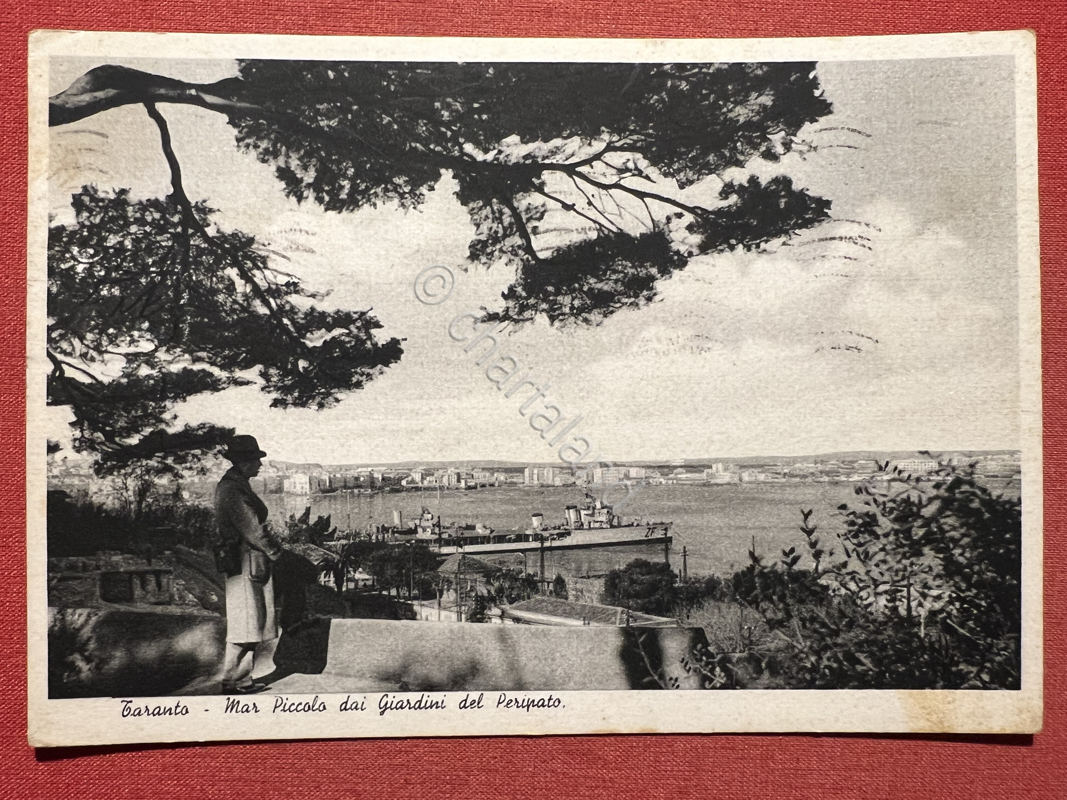 Cartolina - Taranto - Mar Piccolo dai Giardini del Peripato …