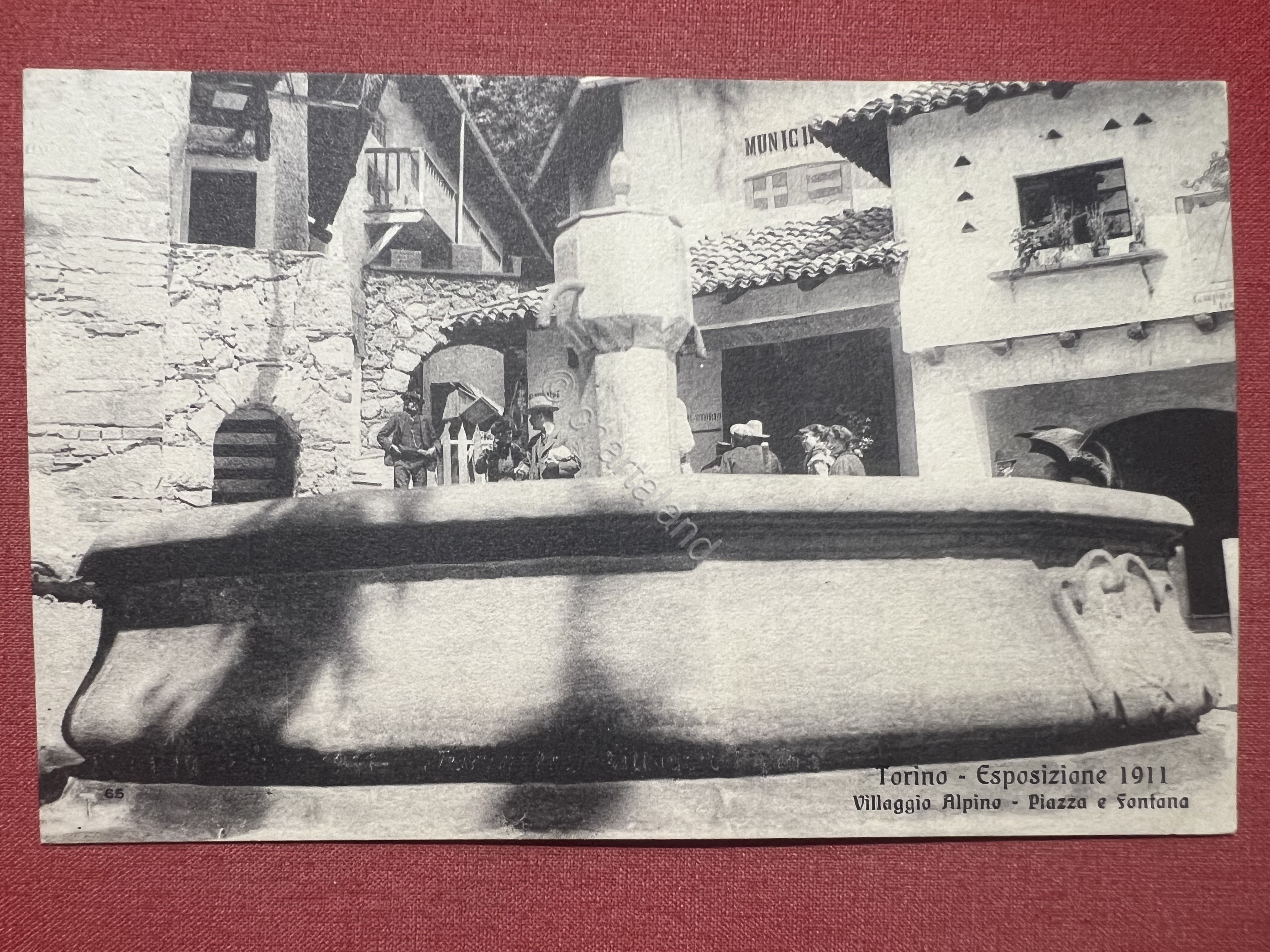 Cartolina - Torino - Esposizione 1911 - Villaggio Alpino - …