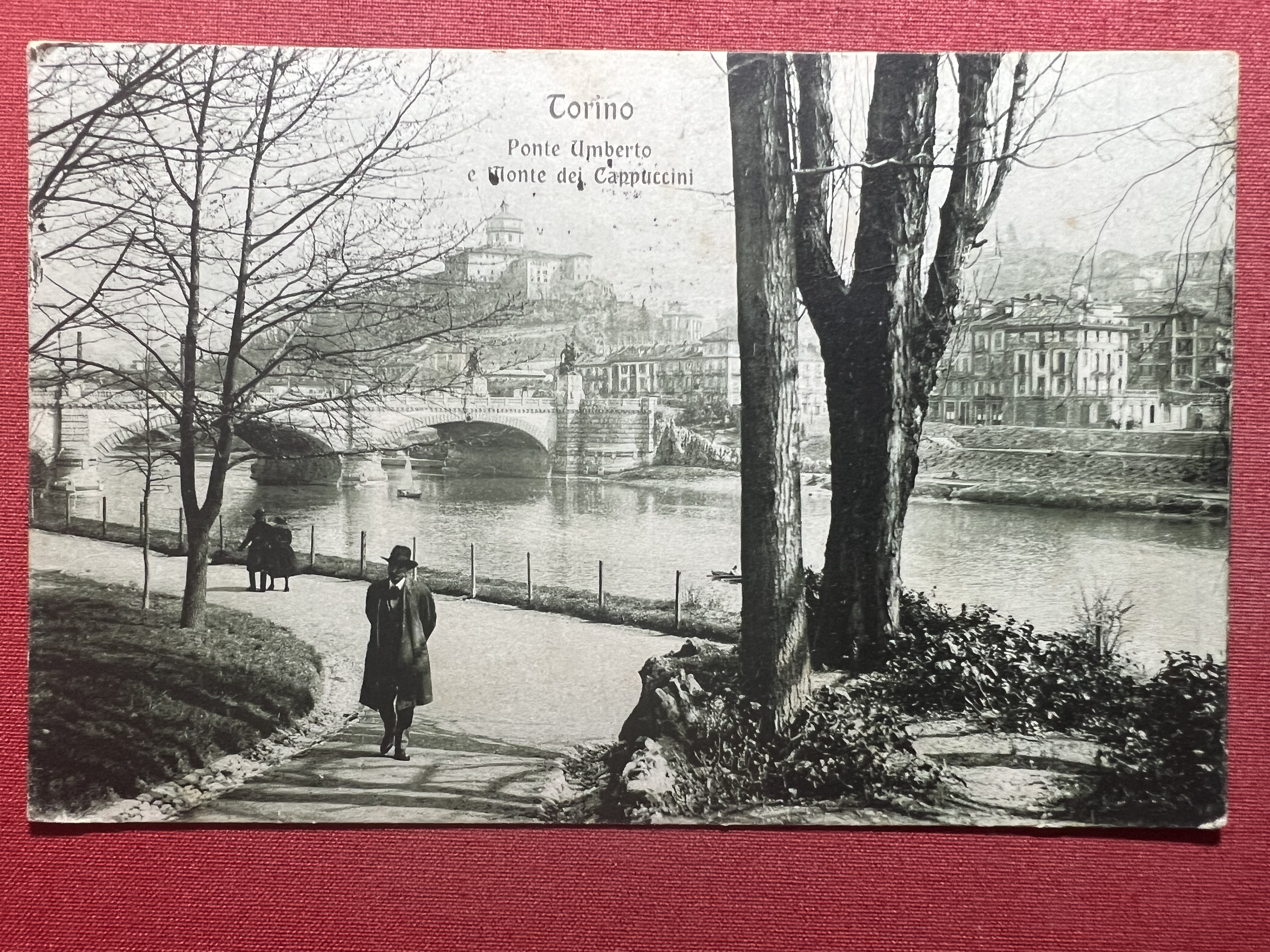 Cartolina - Torino - Ponte Umberto e Monte dei Cappuccini …