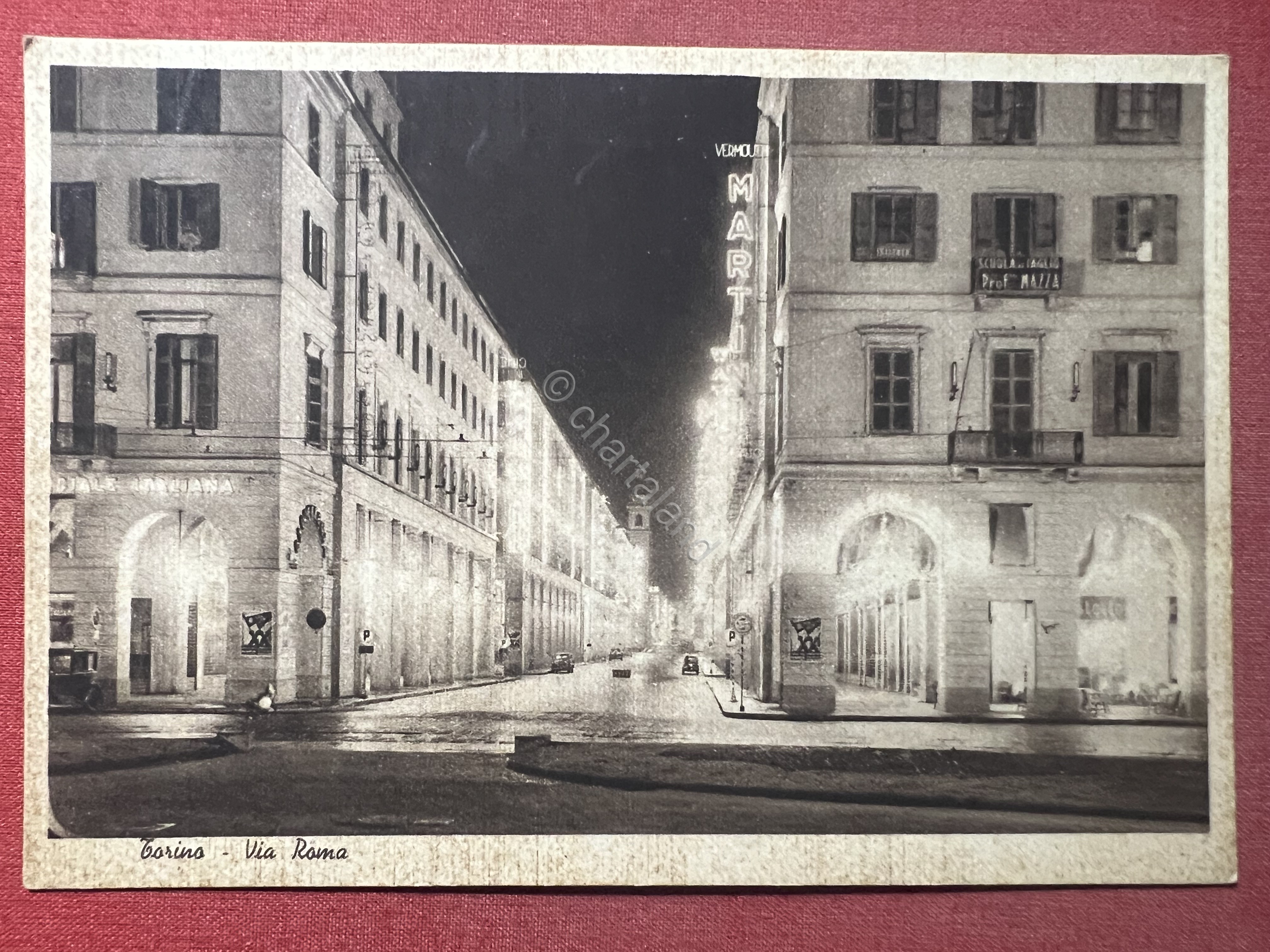 Cartolina - Torino - Va Roma - 1935 ca.