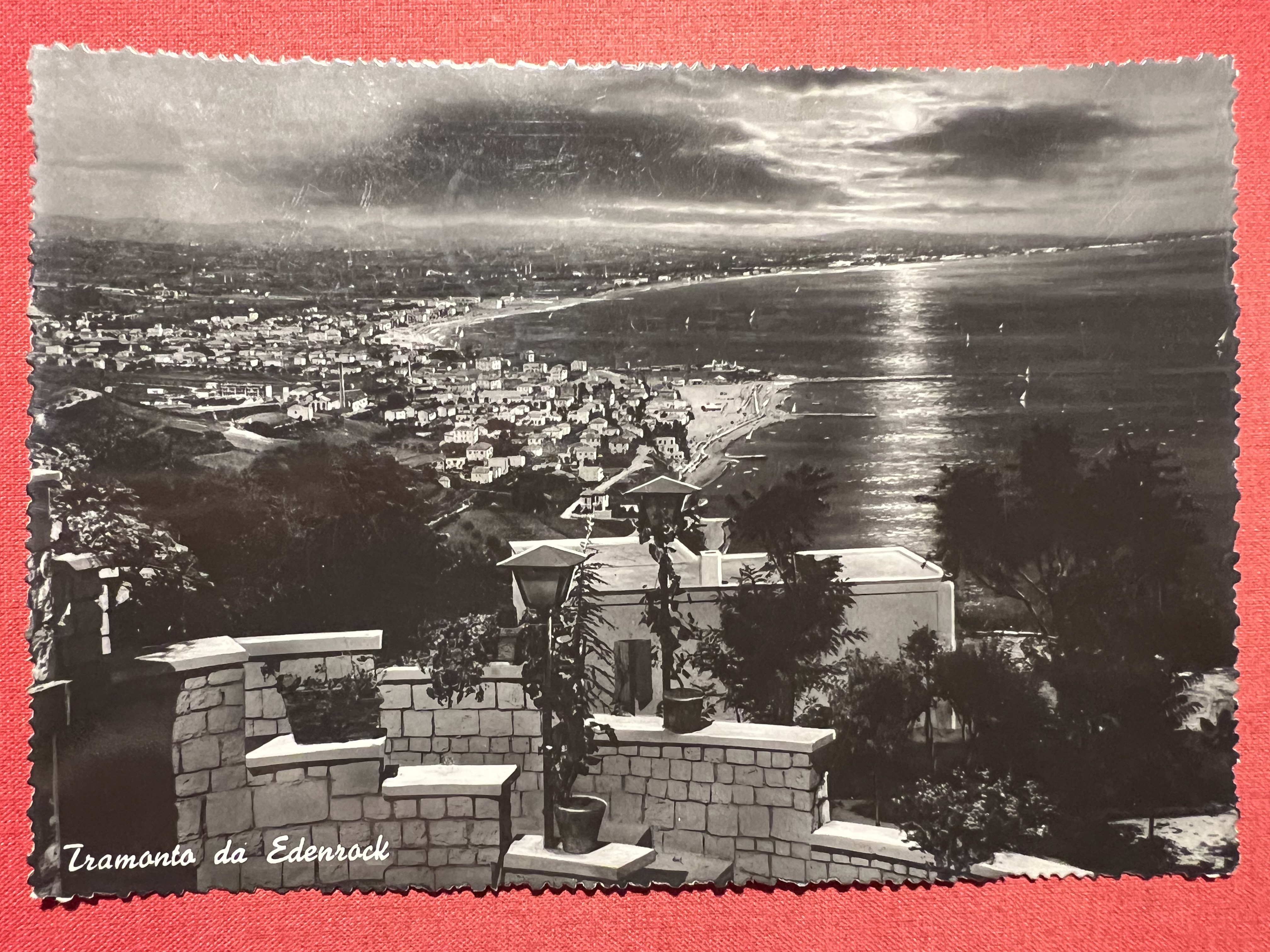 Cartolina - Tramonto da Edenrock (Gabicce ) - 1955