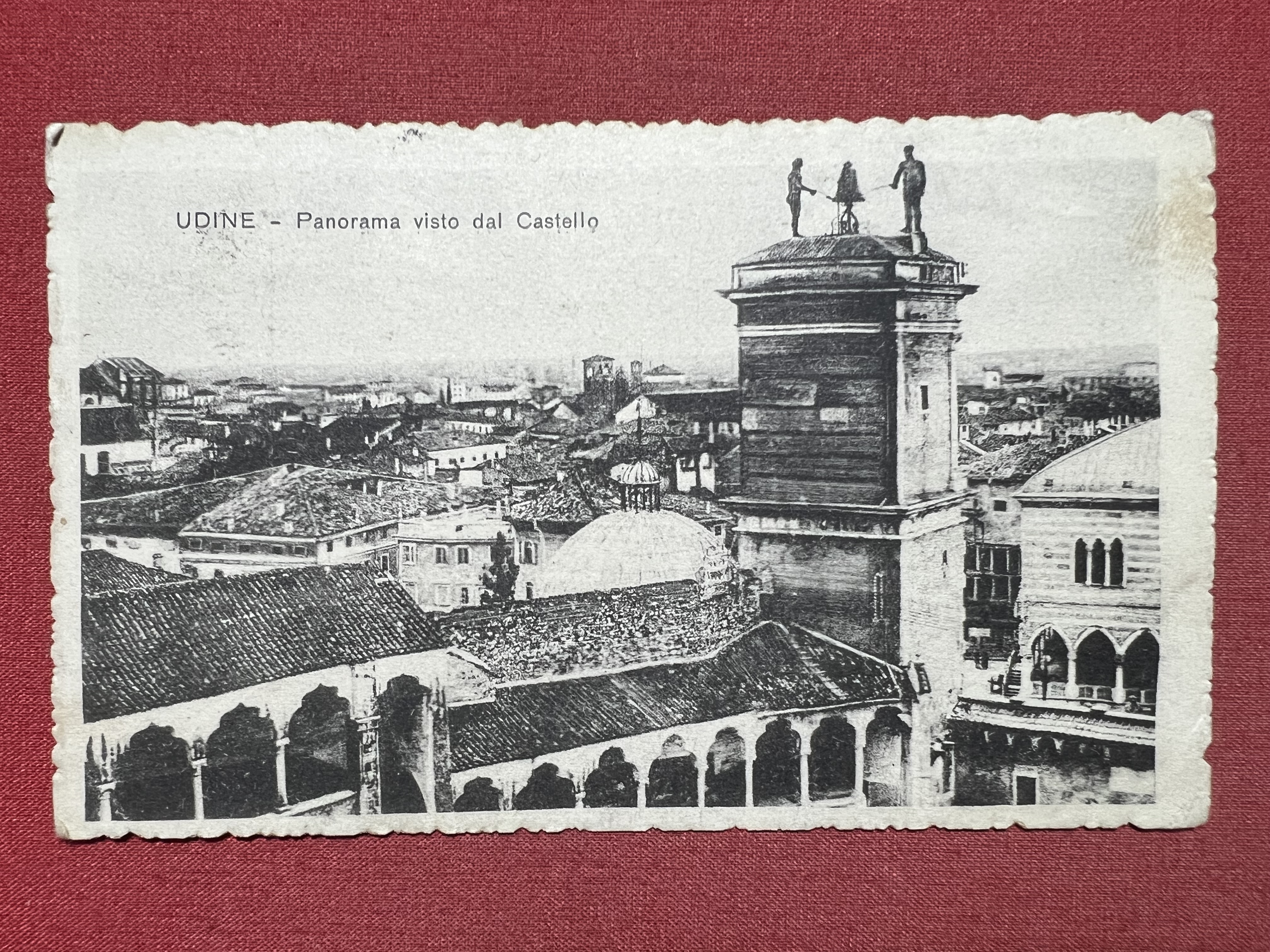 Cartolina - Udine - Panorama visto dal Castello - 1917