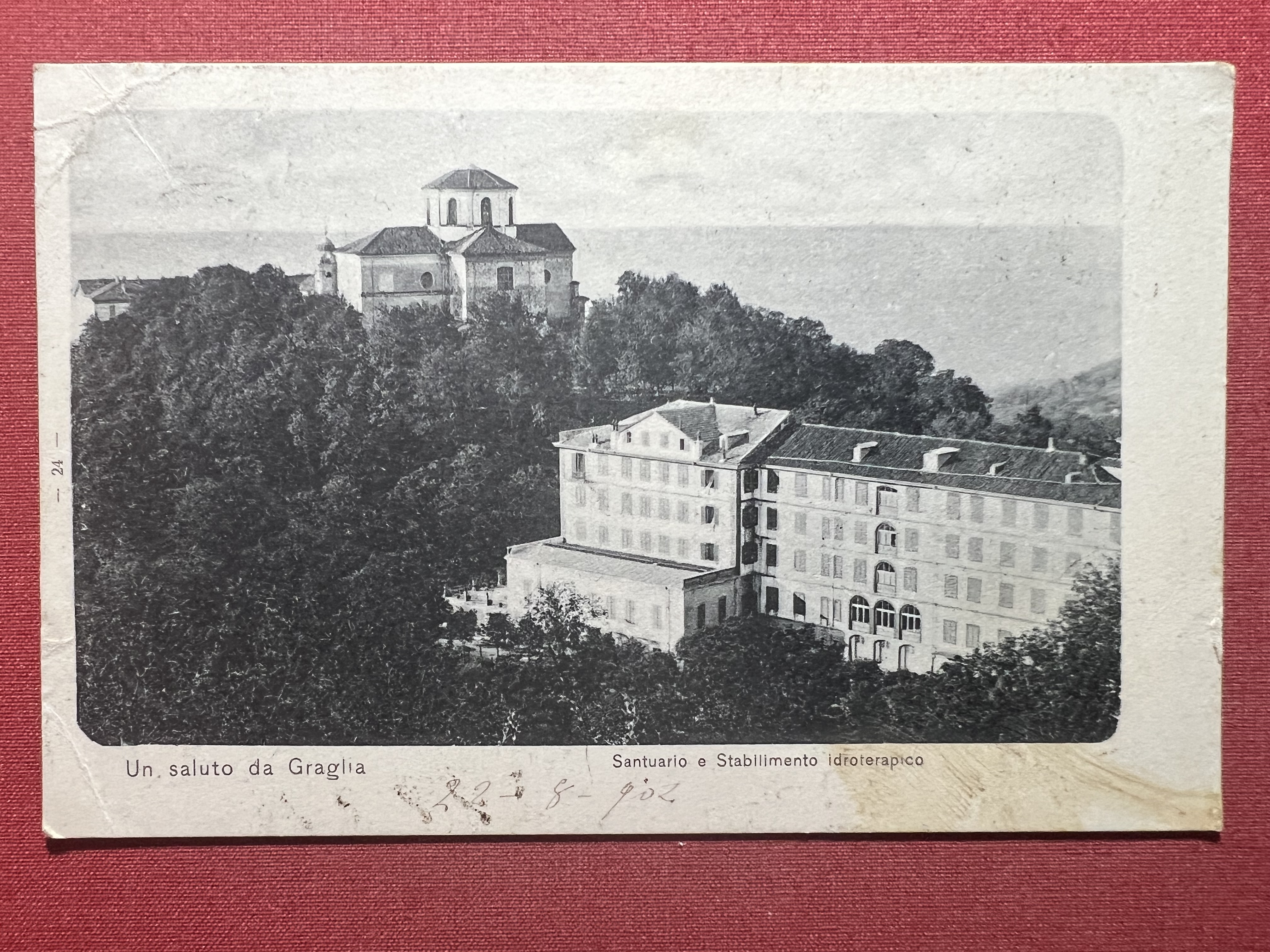 Cartolina - Un Saluto da Graglia - Santuario e Stabilimento …