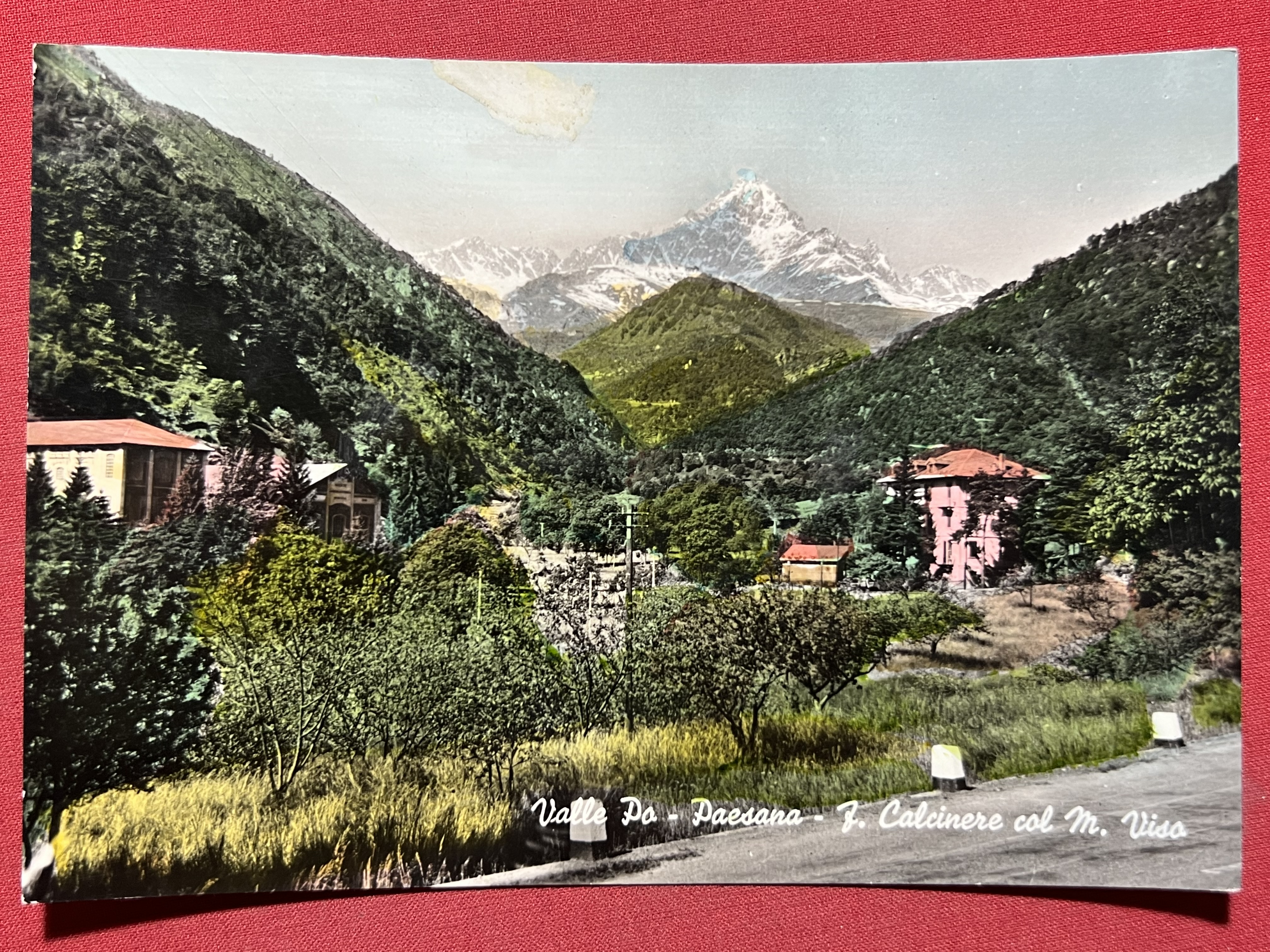 Cartolina - Valle Po - Paesana - F. Calcinere col …